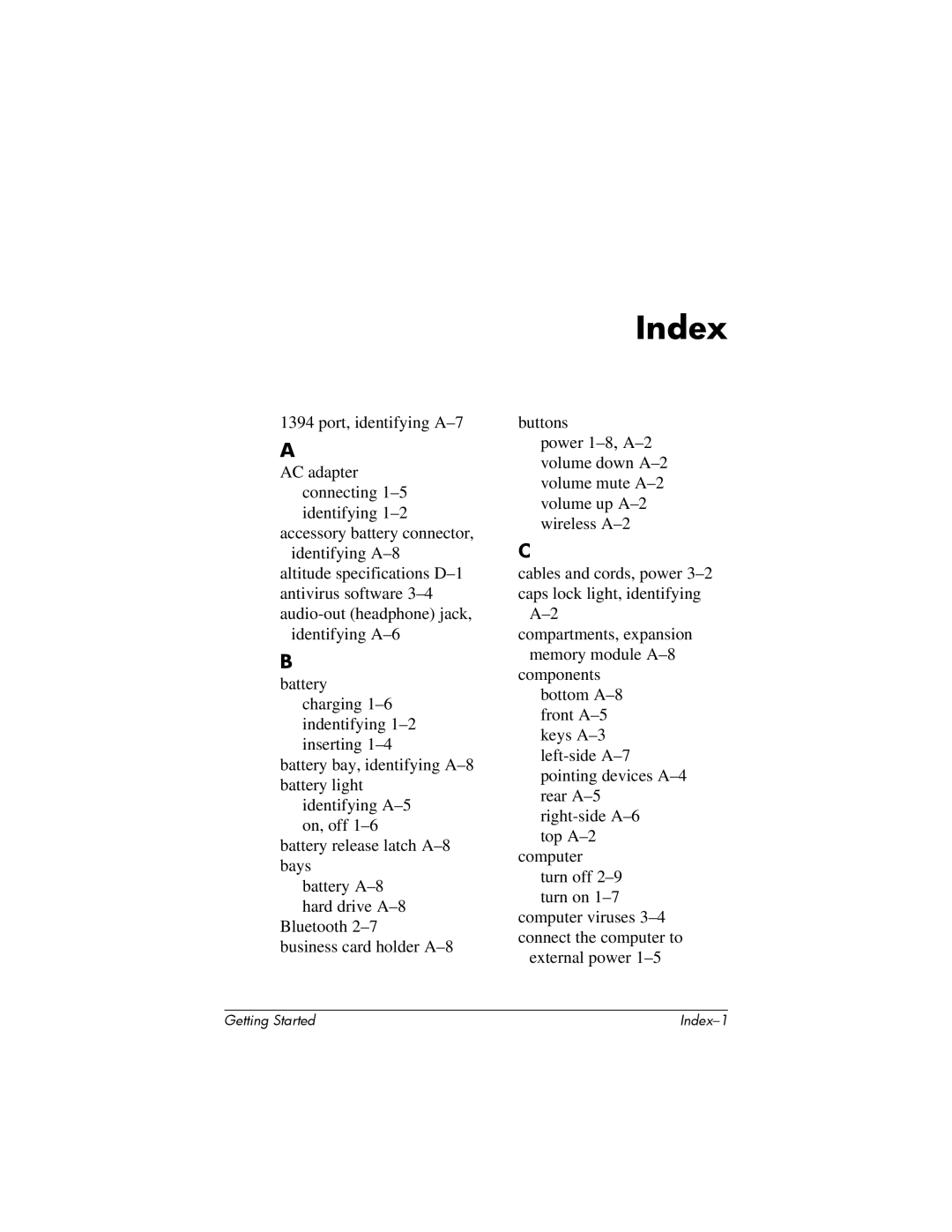 Swann 410769-001 manual Index 