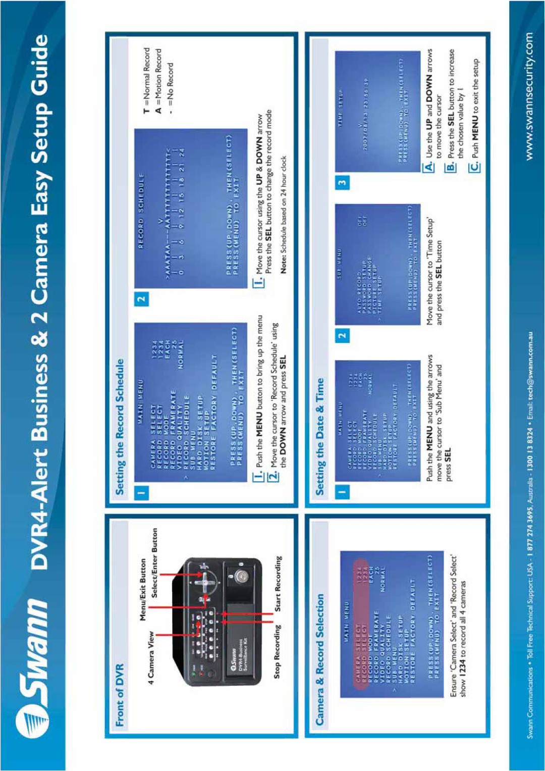 Swann DVR4 manual 