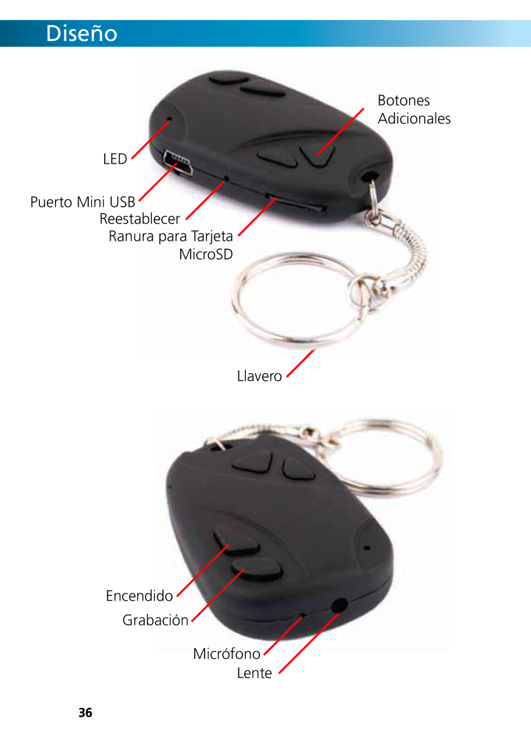 Swann SR361-RMC, RMC190210T, DVR-410 operating instructions Diseño 