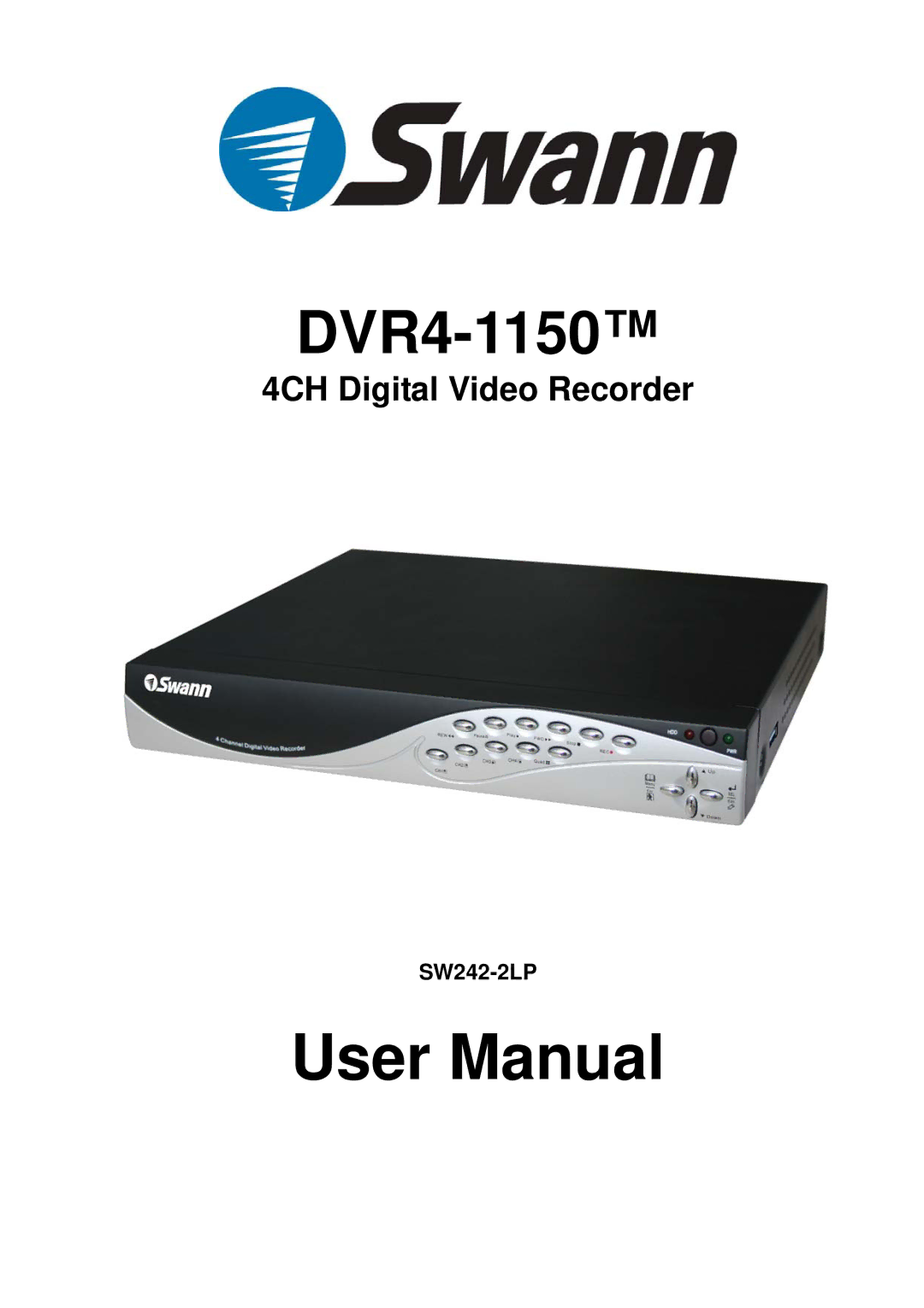 Swann SW242-2LP user manual DVR4-1150 