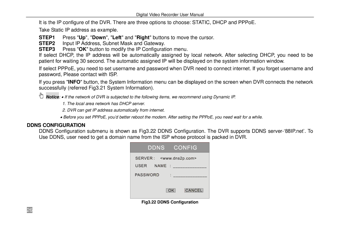 Swann SW242-6T4, P-6T4 manual Ddns Configuration 