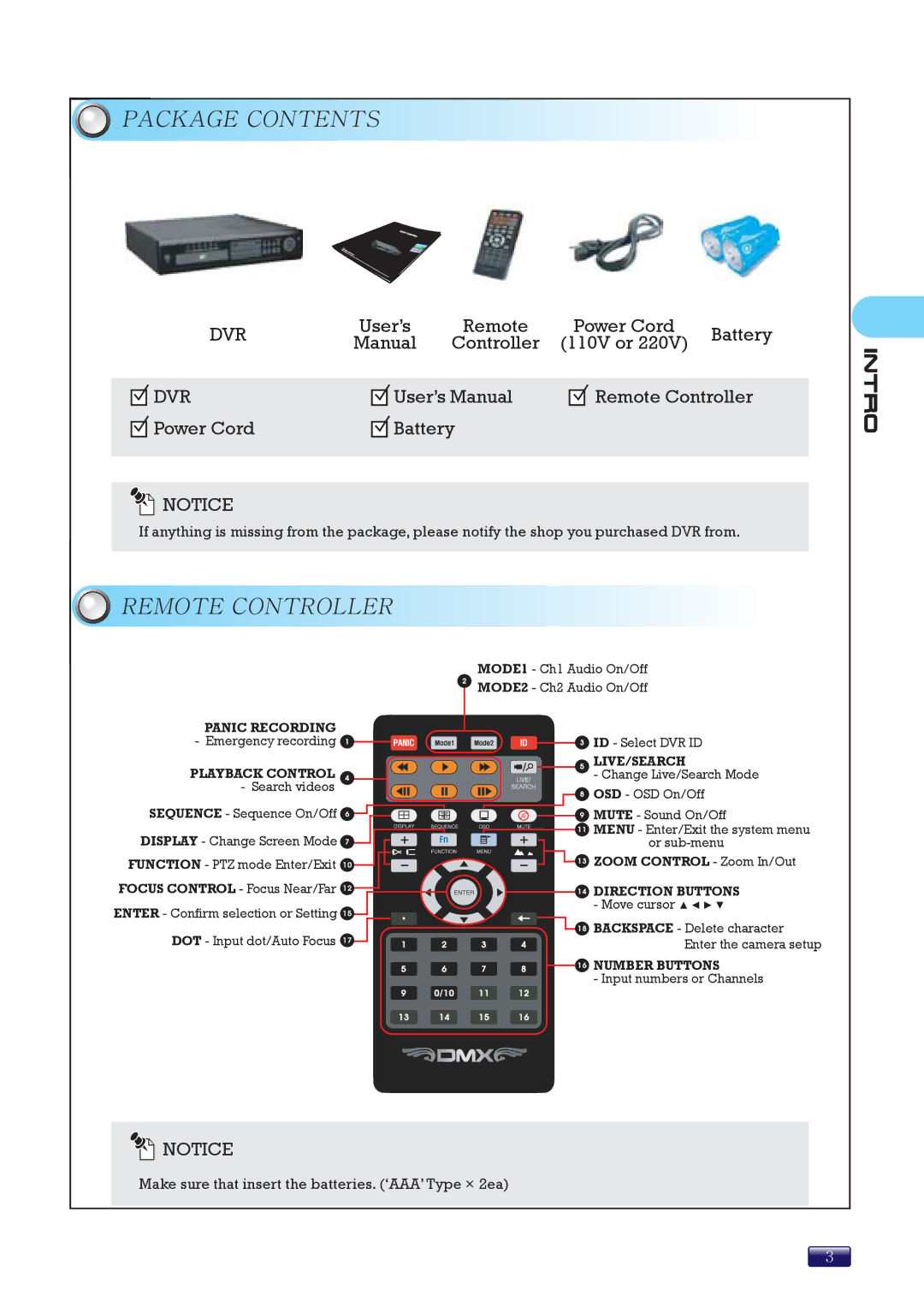 Swann SW244-8ML manual Package Contents 