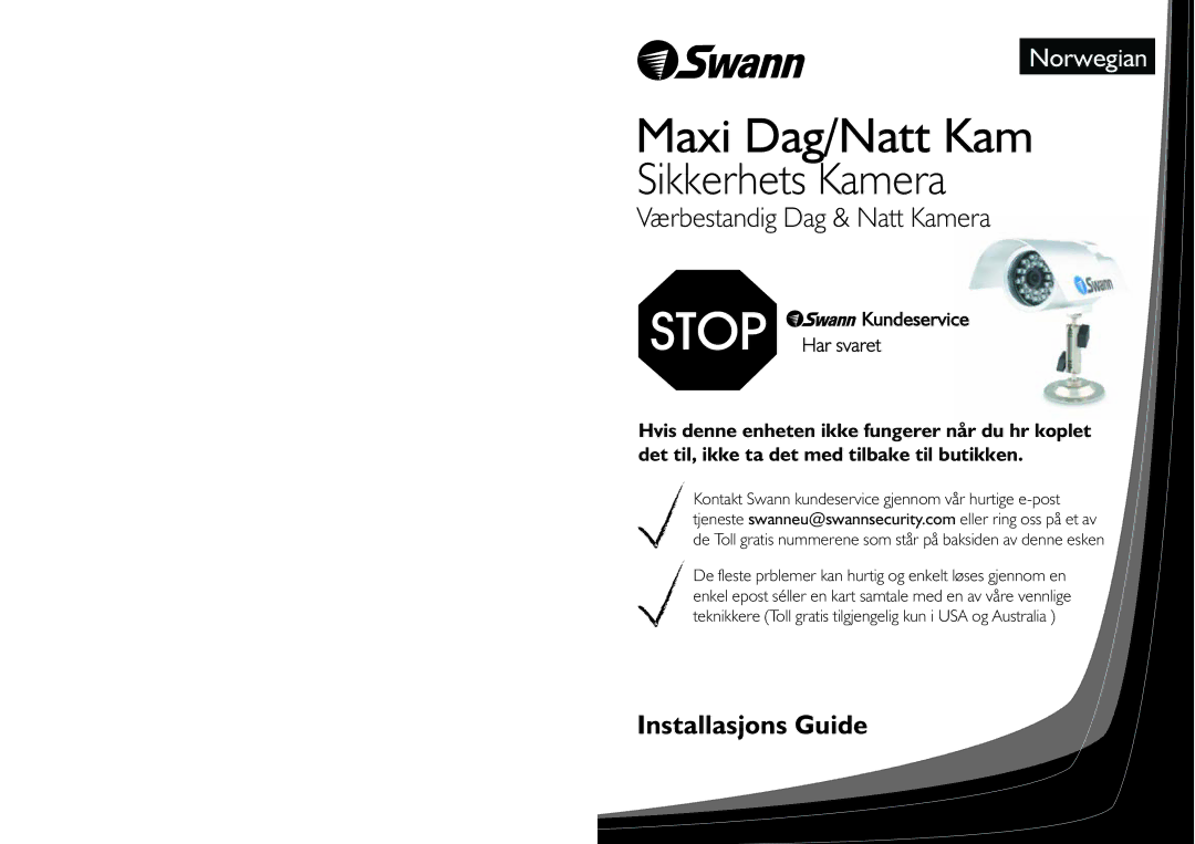 Swann SW245-SMD manual Maxi Dag/Natt Kam 