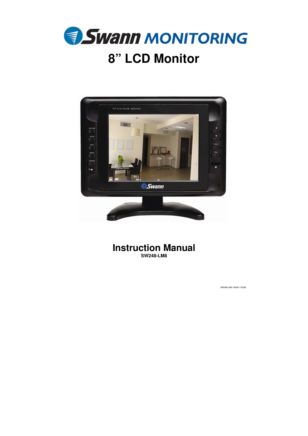 Swann SW248-LM8 instruction manual LCD Monitor 