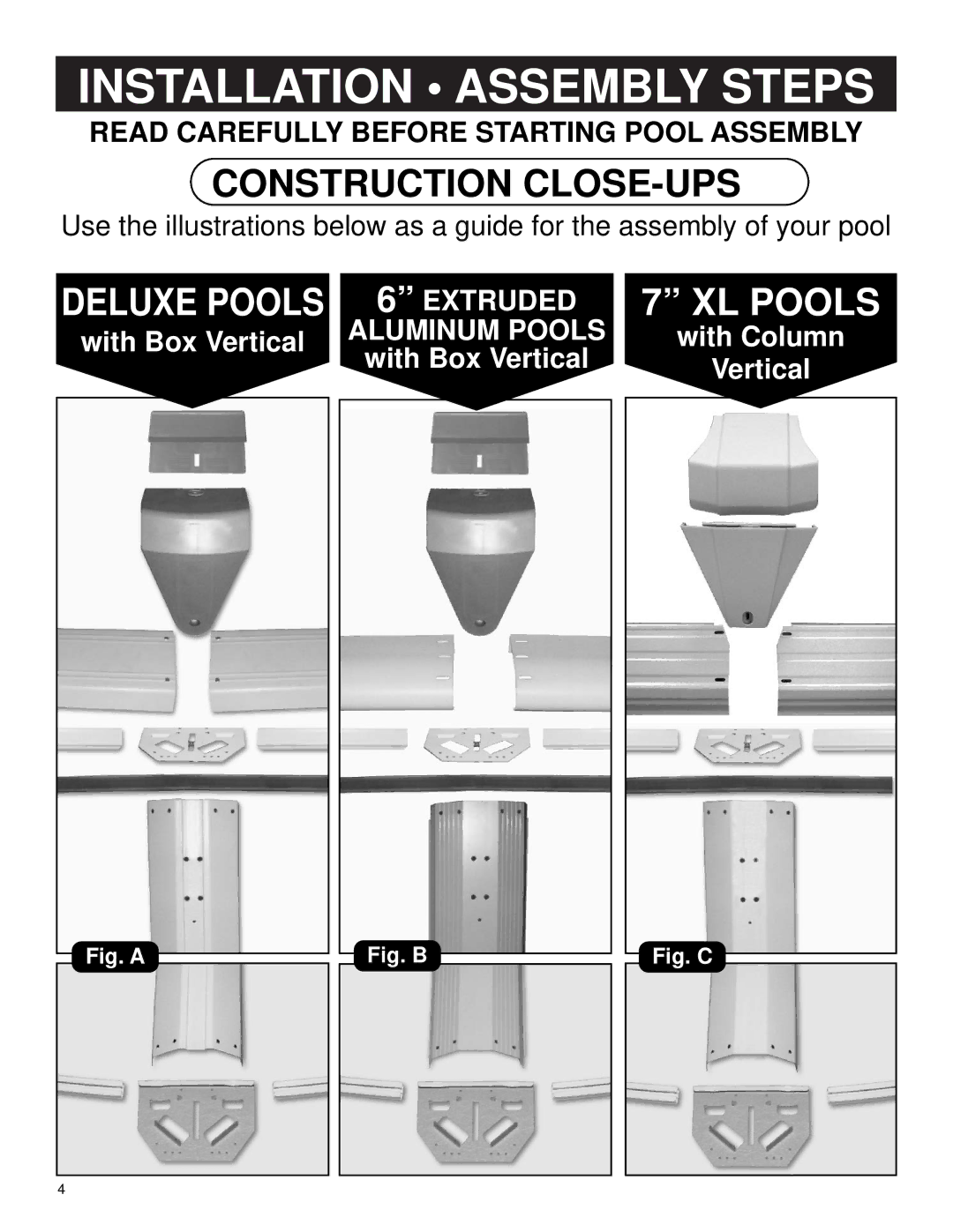 Swim'n Play 420745-15 warranty Installation Assembly Steps 