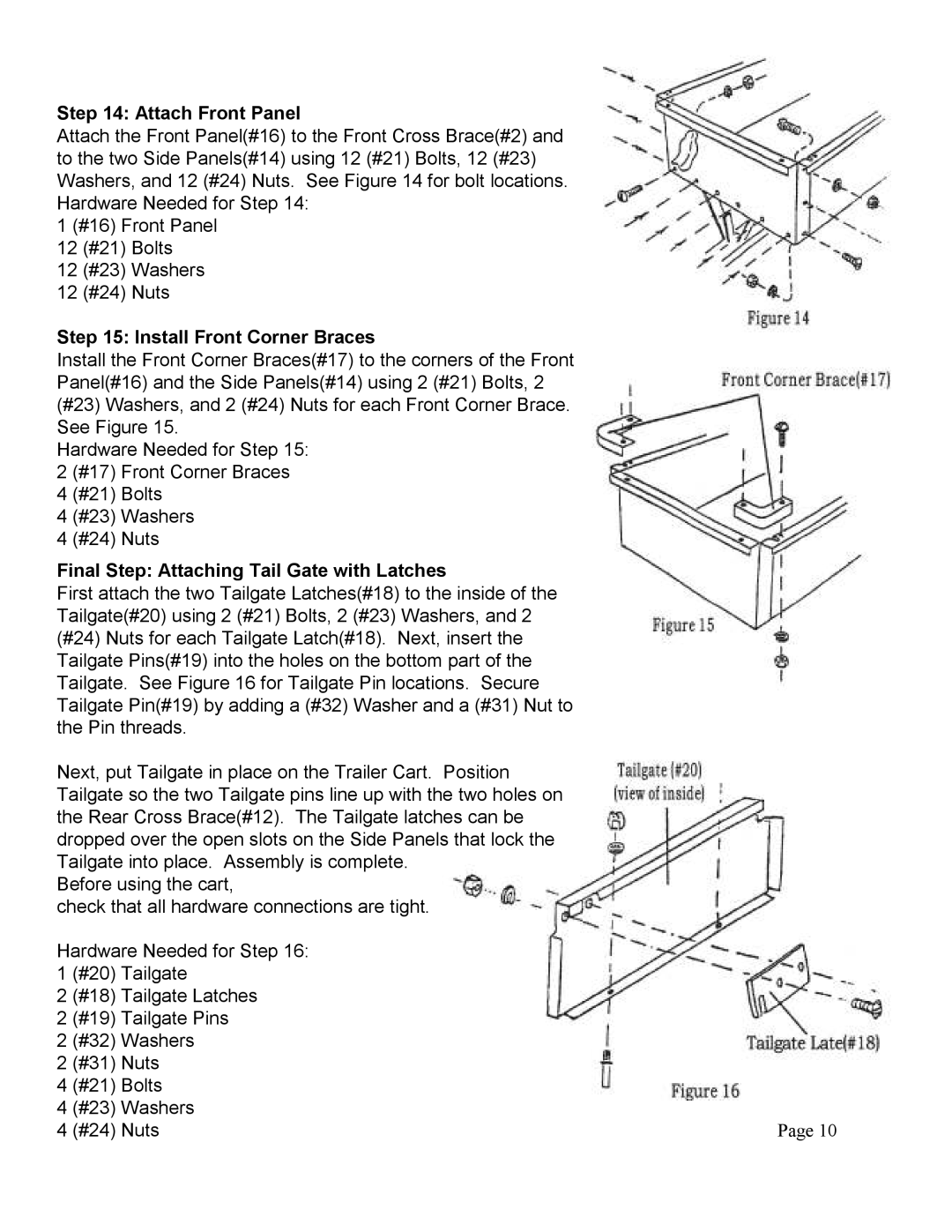 Swisher FC-10 owner manual 