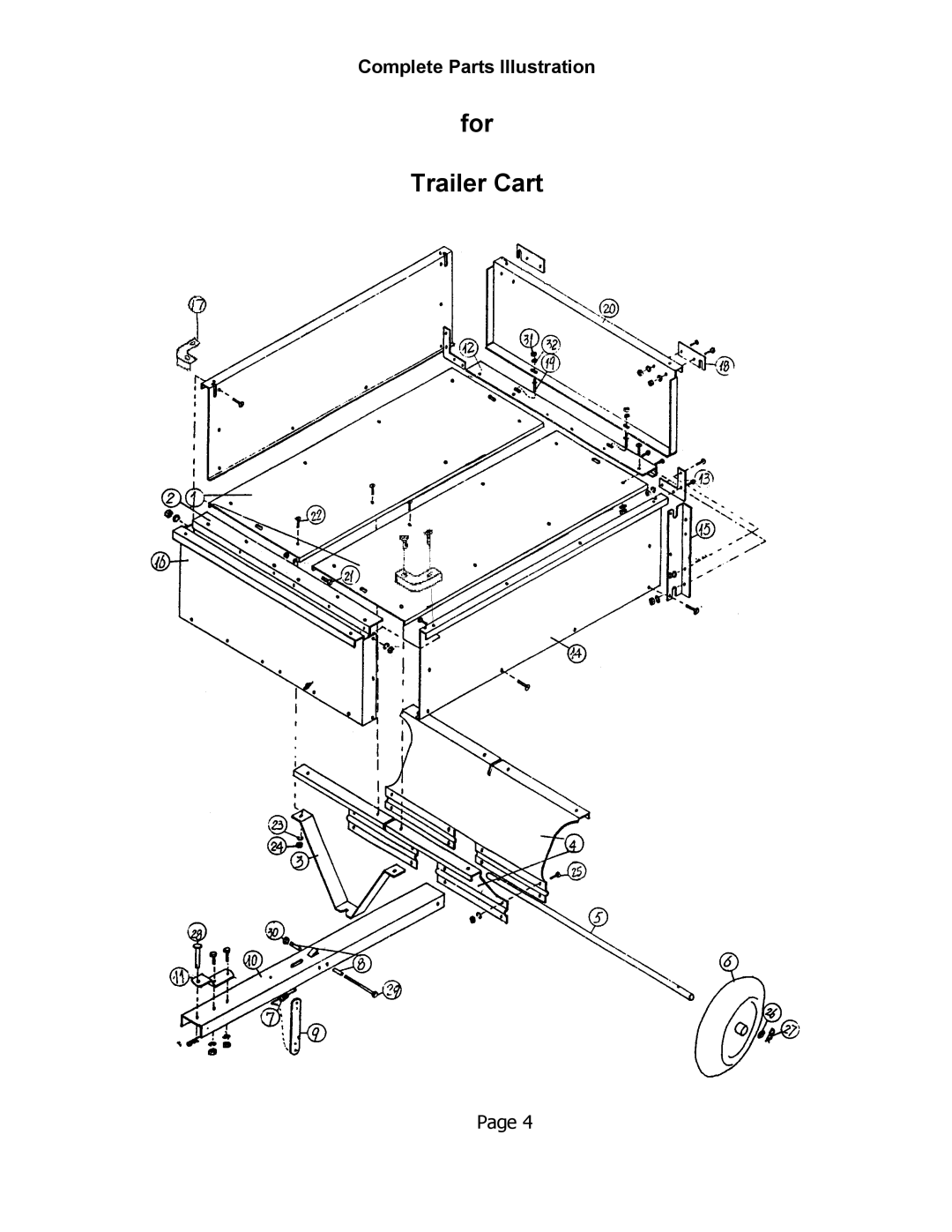 Swisher FC-10 owner manual For Trailer Cart 