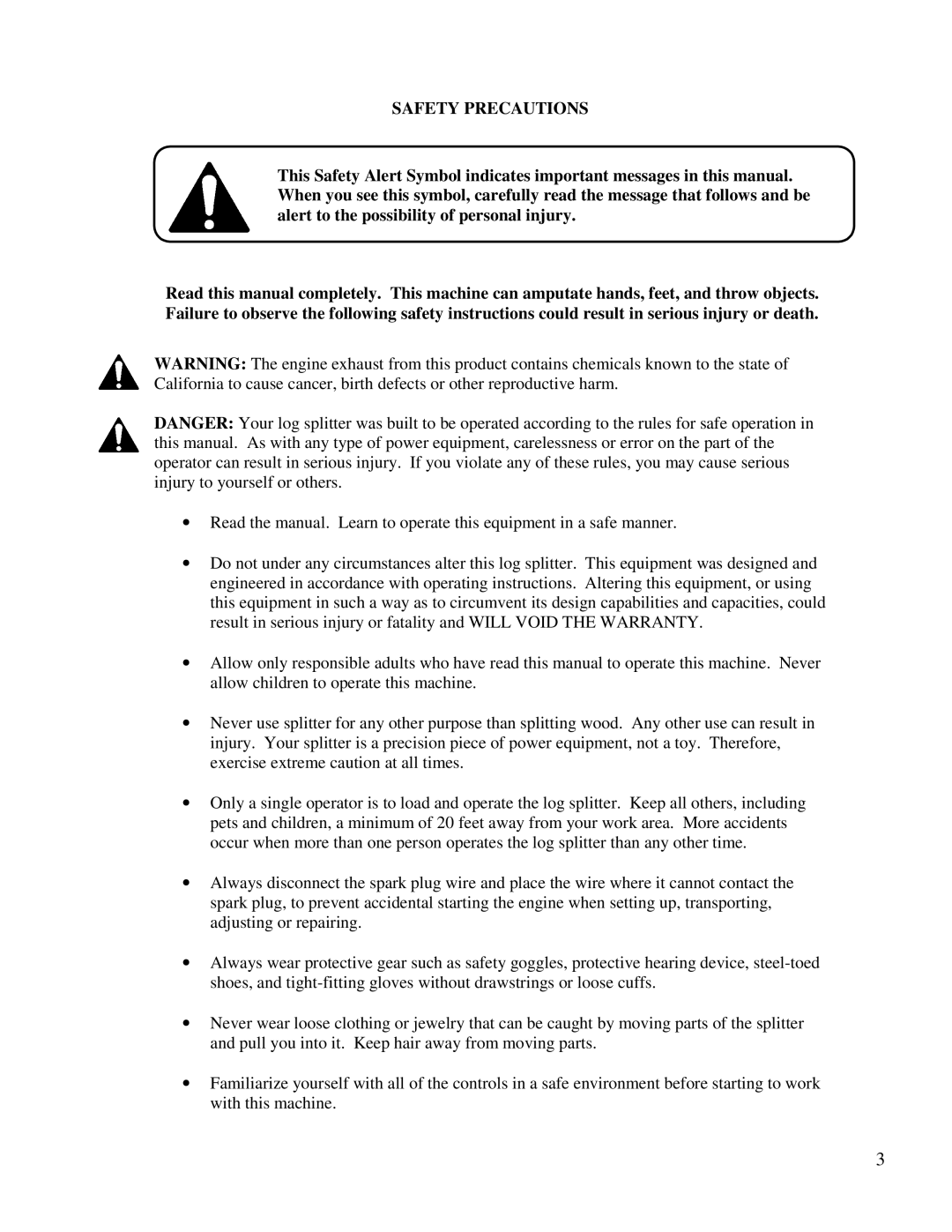 Swisher LS67526S manual Safetyprecautions, Alerttothepossibilityofpersonalinjury 