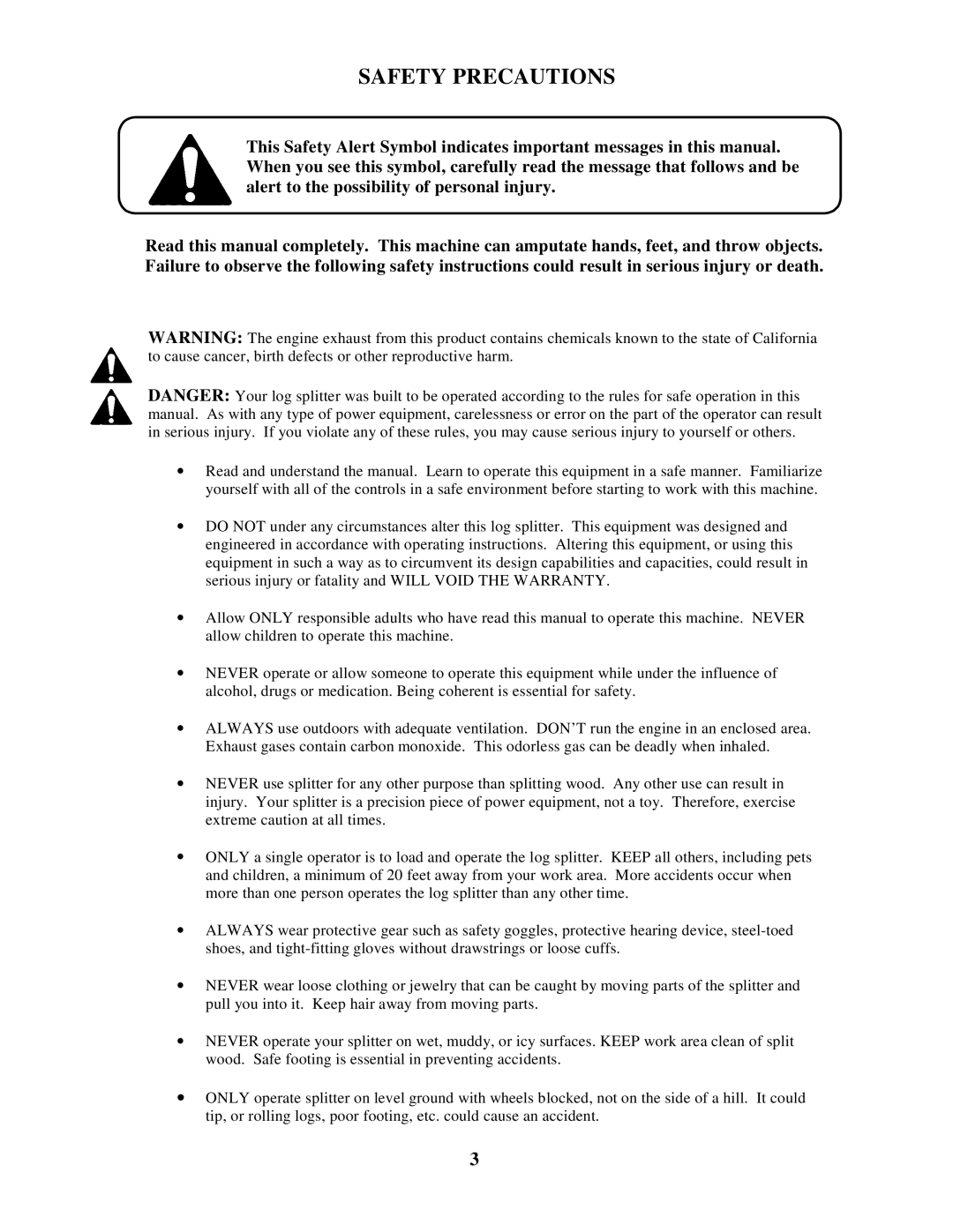 Swisher LS722X manual Safetyprecautions 