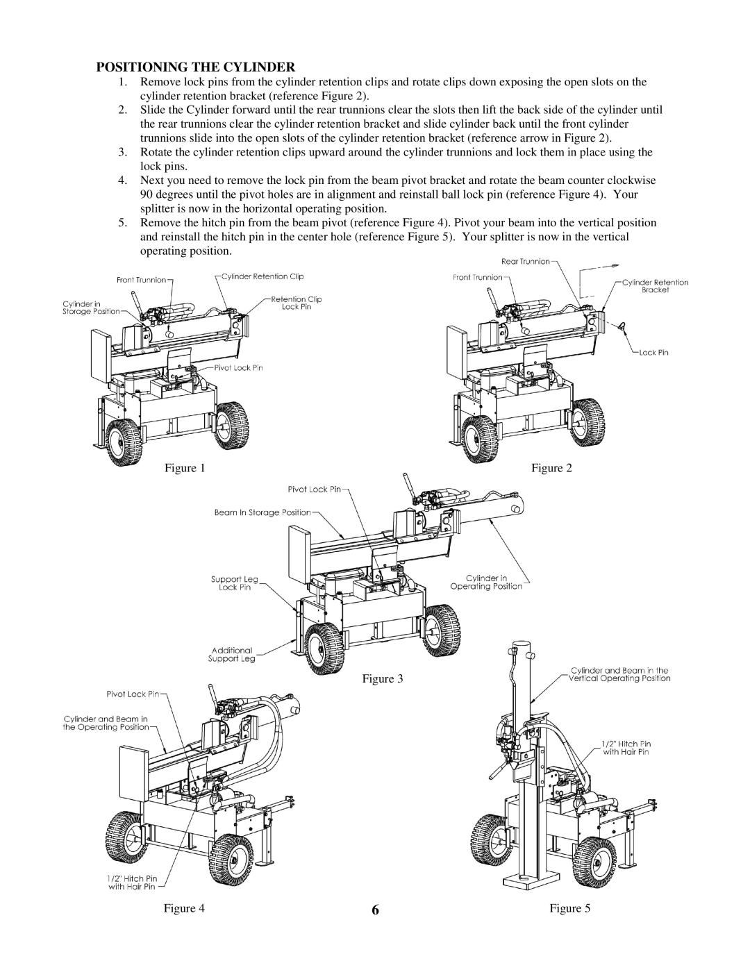 Swisher LS722X manual Positioningthecylinder 