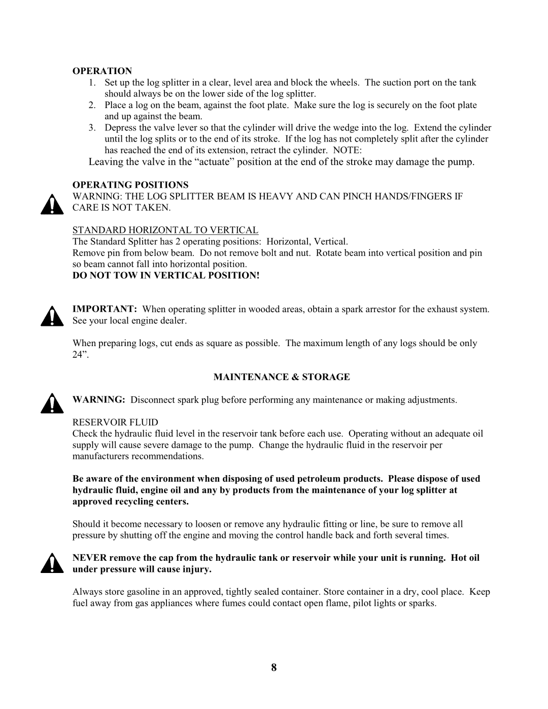 Swisher LS11534, LS928, LS67525, LS622, LS12534D owner manual 