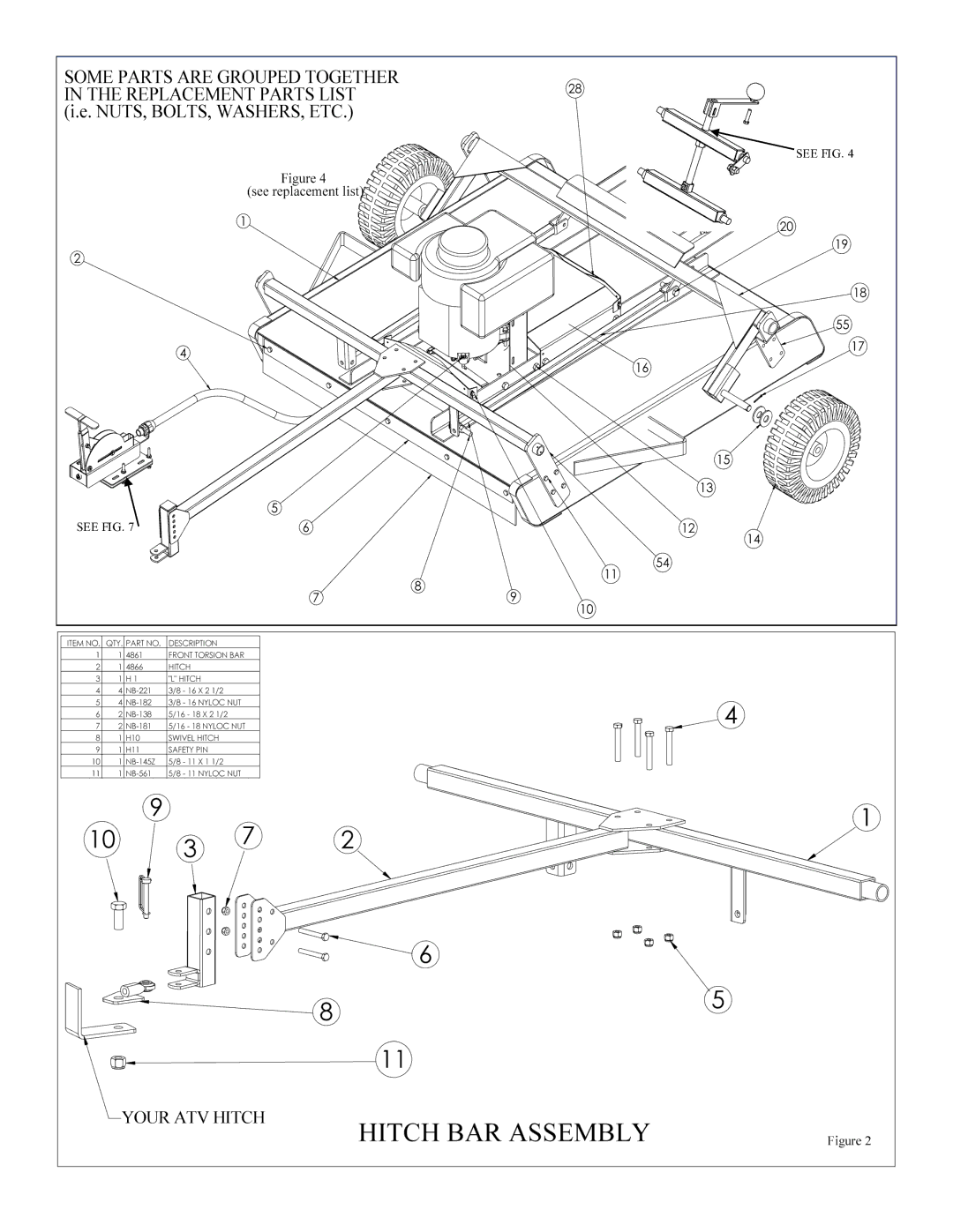 Swisher RTB105441, RT800441, POL10544HD owner manual See FIG 