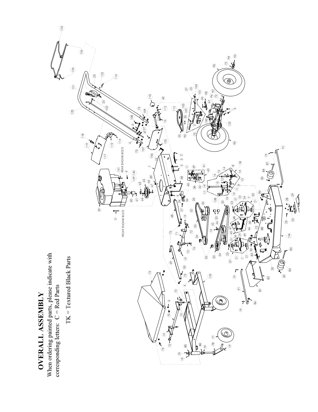 Swisher WB800-42F owner manual Overall Assembly 