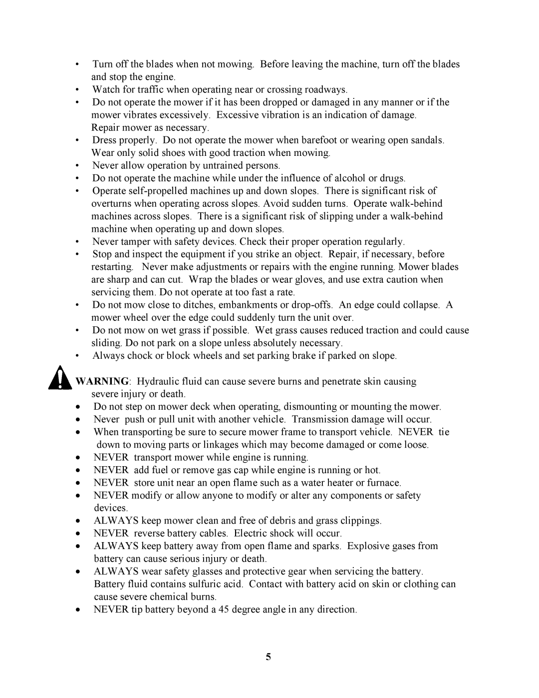 Swisher ZT2350 owner manual 