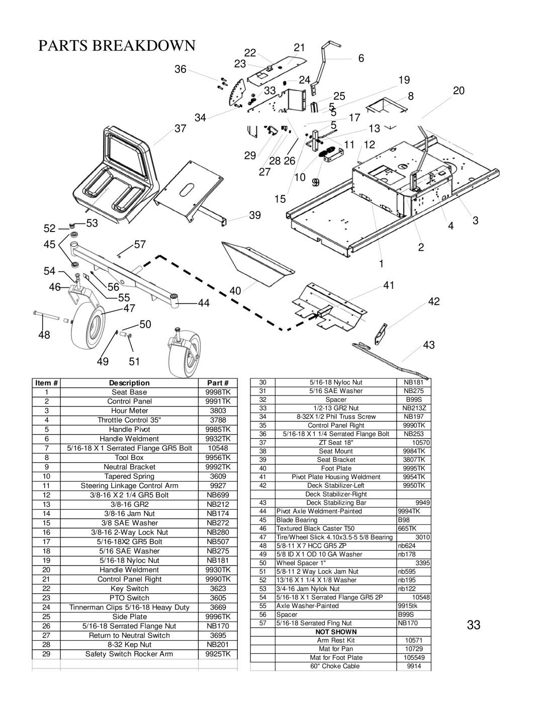 Swisher ZT2460 owner manual 27 10 