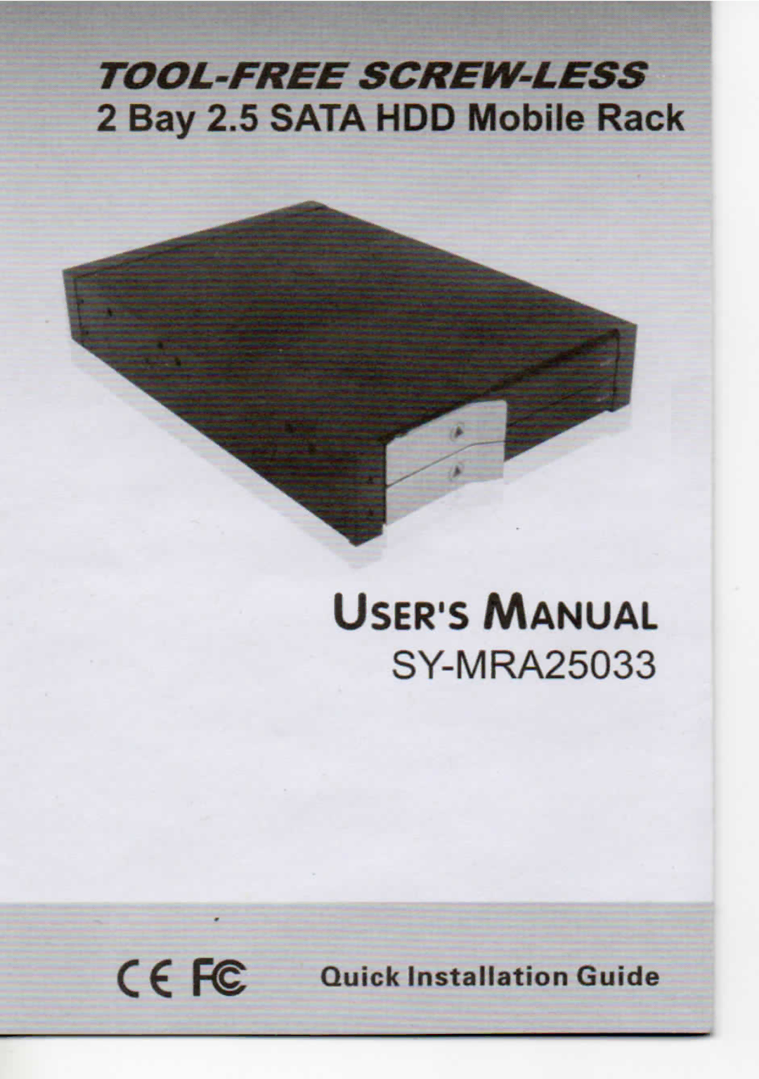 Syba Tech SY-MRA25033 manual 