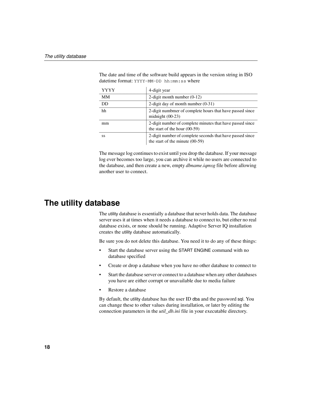 Sybase 12.4.2 manual Utility database 