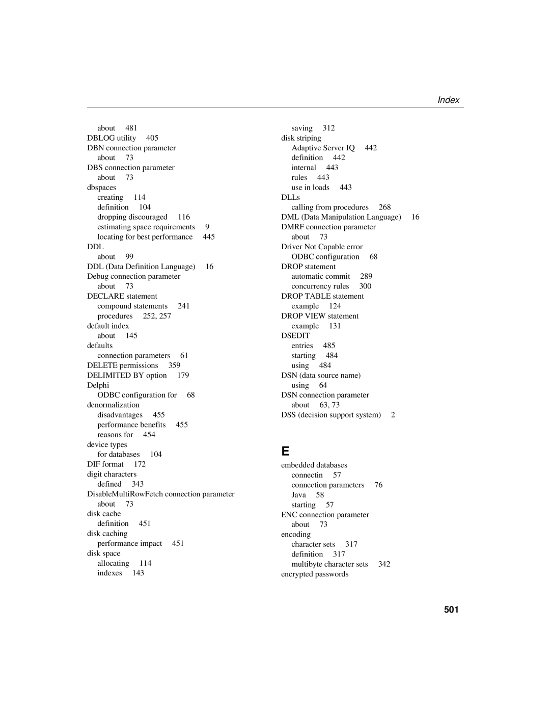 Sybase 12.4.2 manual 501, Ddl 