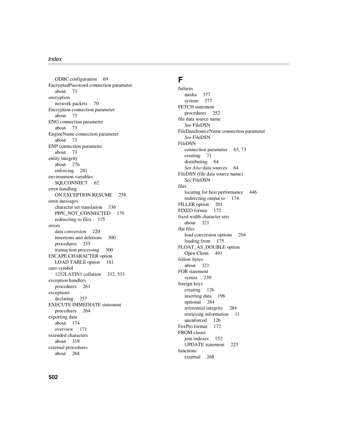 Sybase 12.4.2 manual 502, Pipenotconnected 