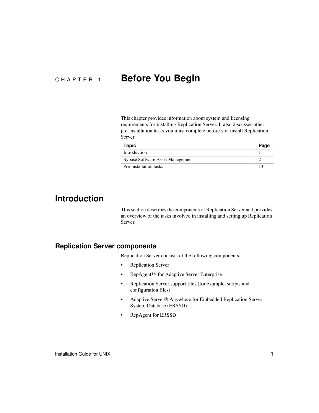 Sybase 15 manual Introduction, Replication Server components 