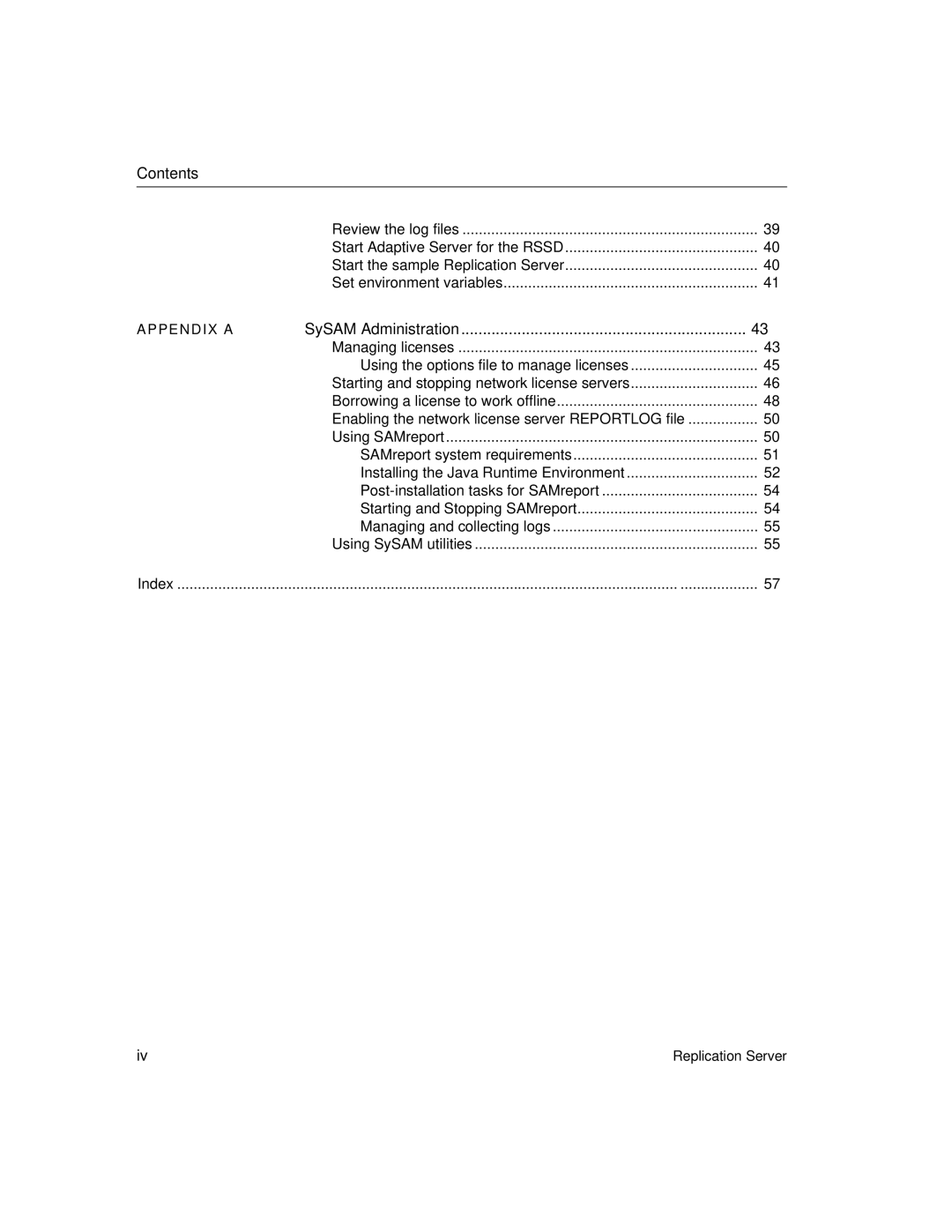 Sybase 15 manual Contents 