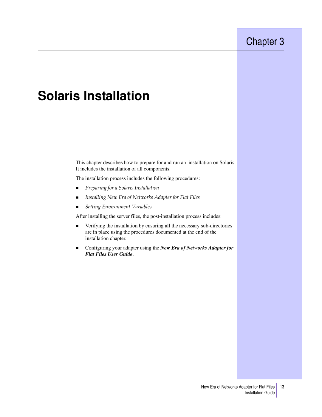 Sybase 3.8 manual Solaris Installation 