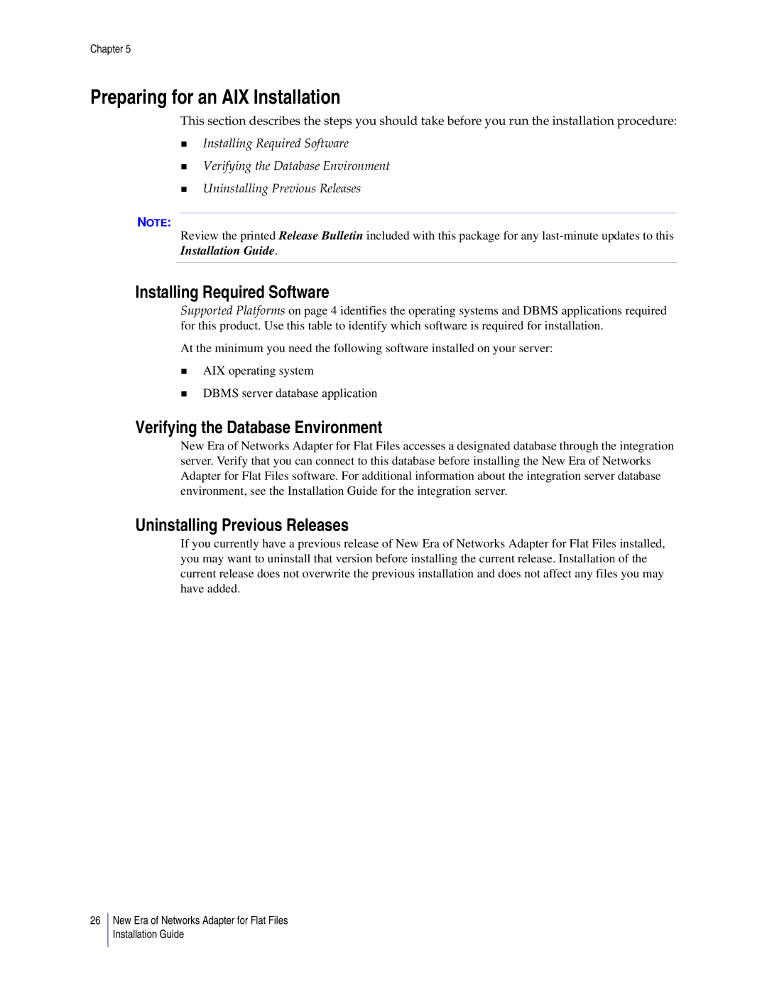 Sybase 3.8 manual Preparing for an AIX Installation, Installing Required Software 