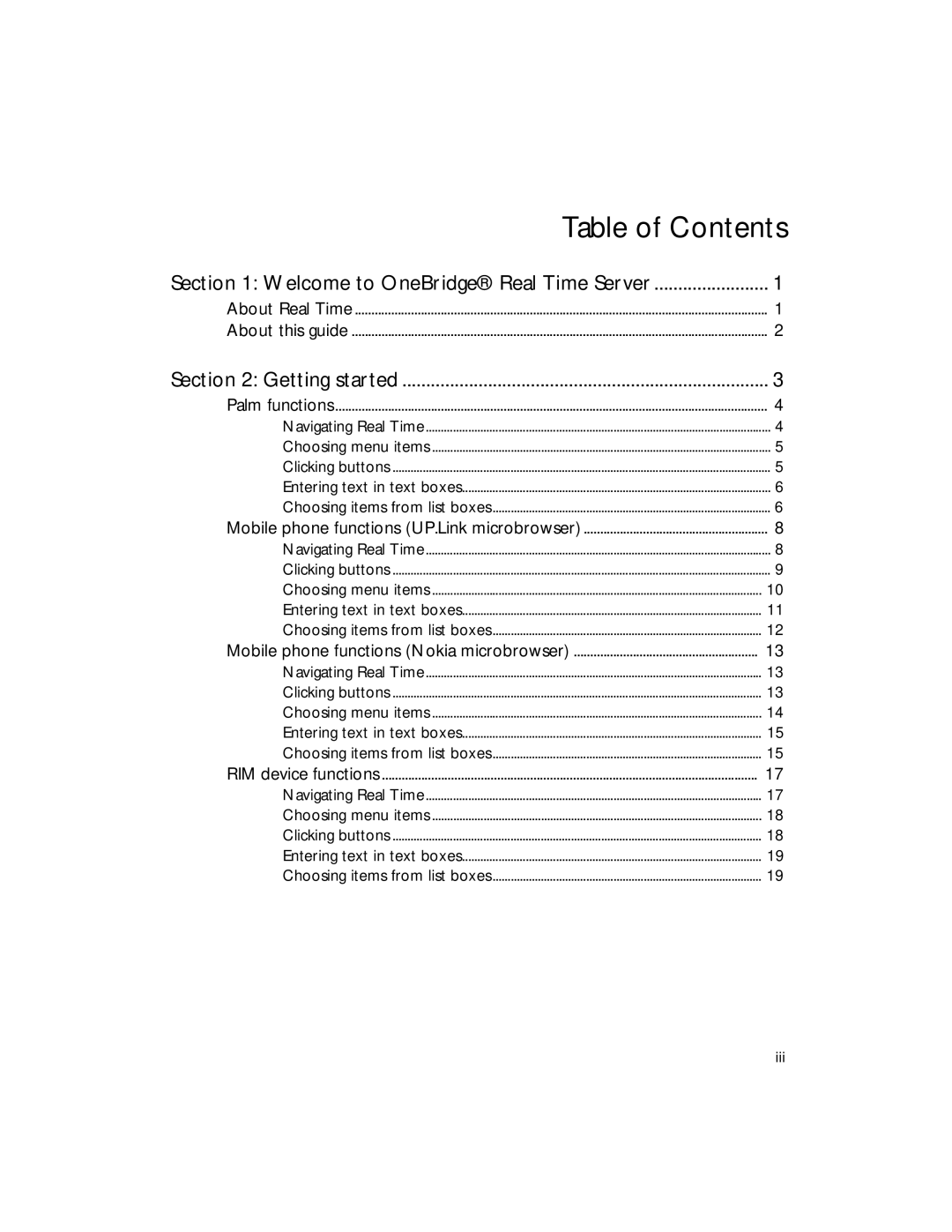 Sybase 4.1 manual Table of Contents 