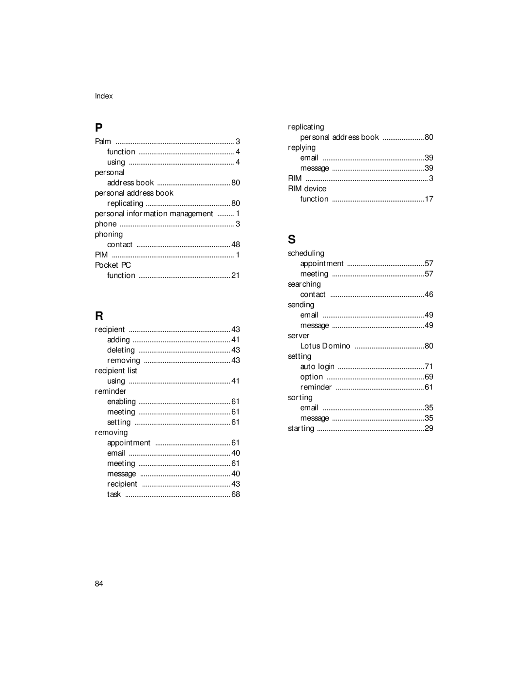 Sybase 4.1 manual Index 