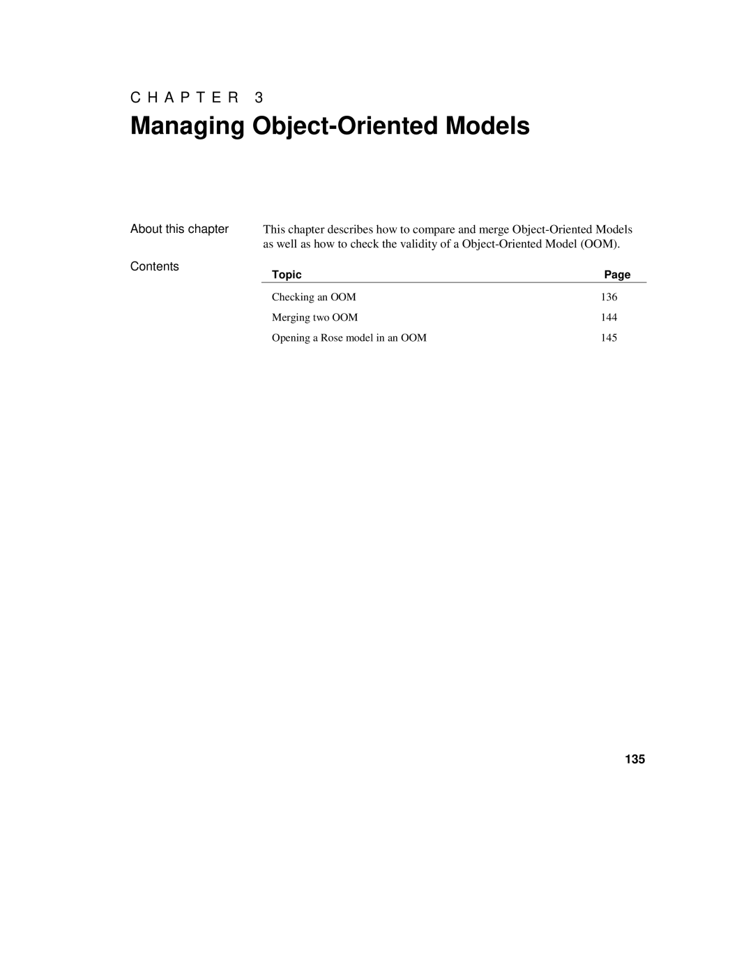 Sybase 7.5 manual Managing Object-Oriented Models, 135 