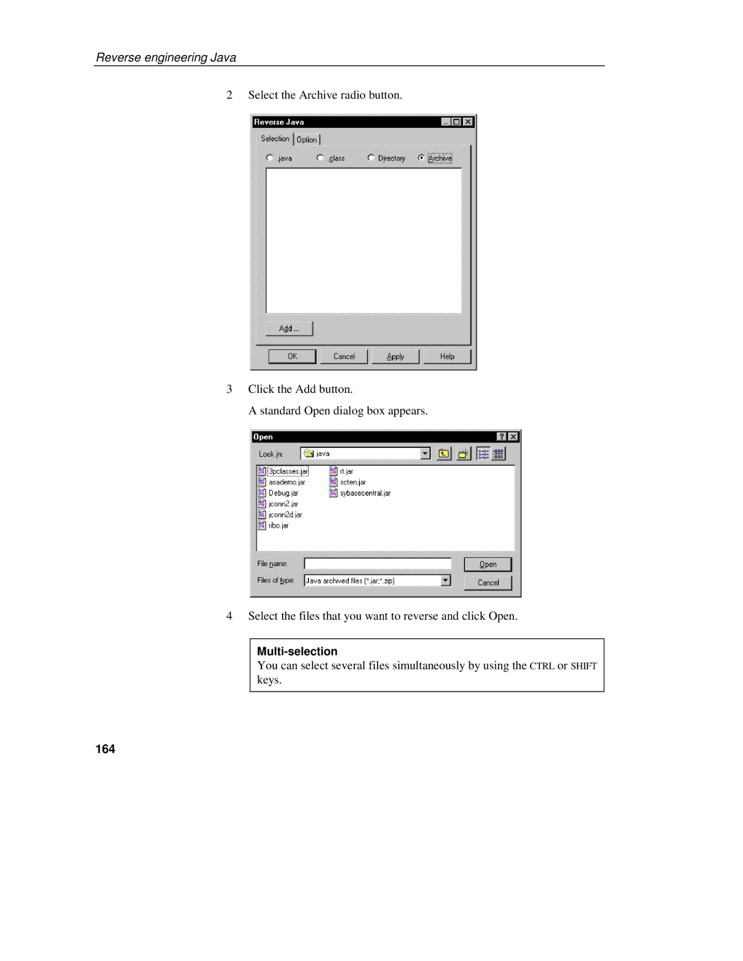 Sybase 7.5 manual Multi-selection, 164 