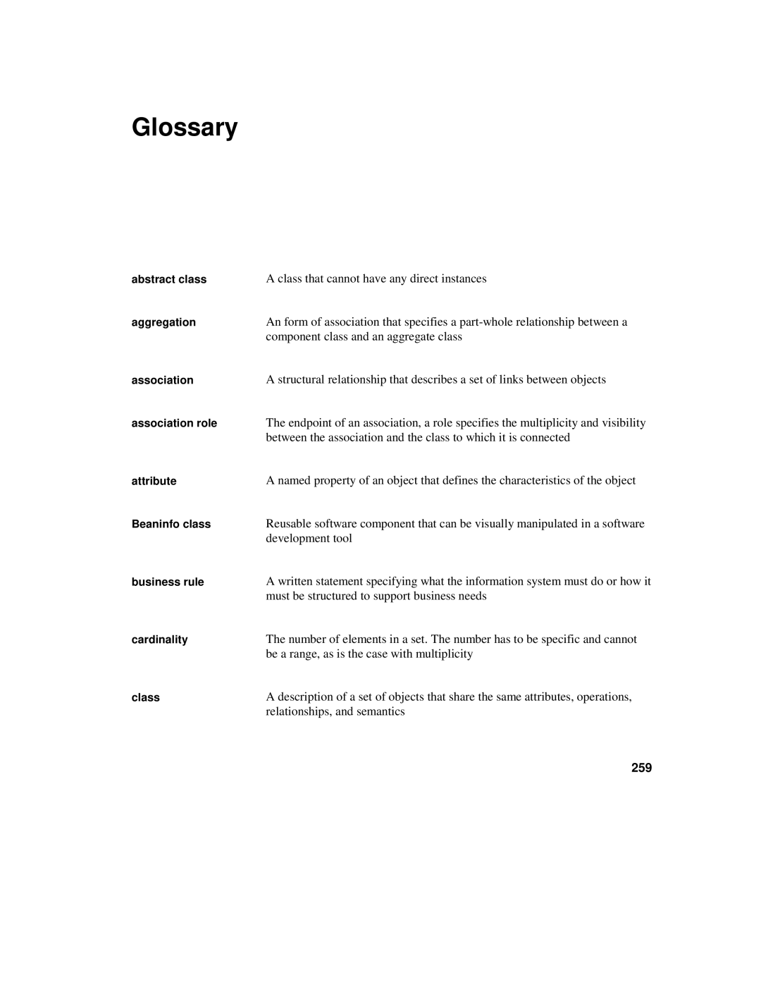 Sybase 7.5 manual Glossary, 259 