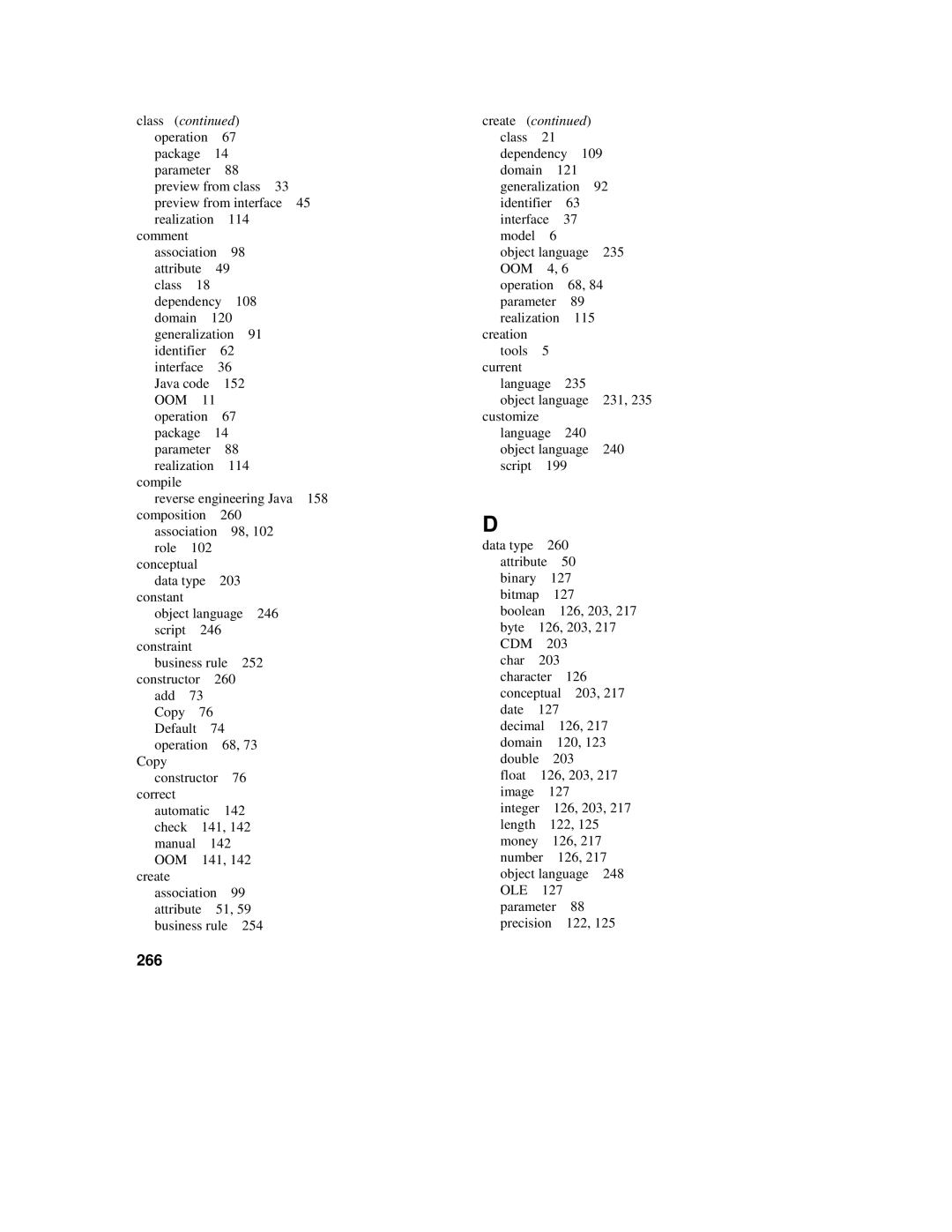 Sybase 7.5 manual 266, Class 