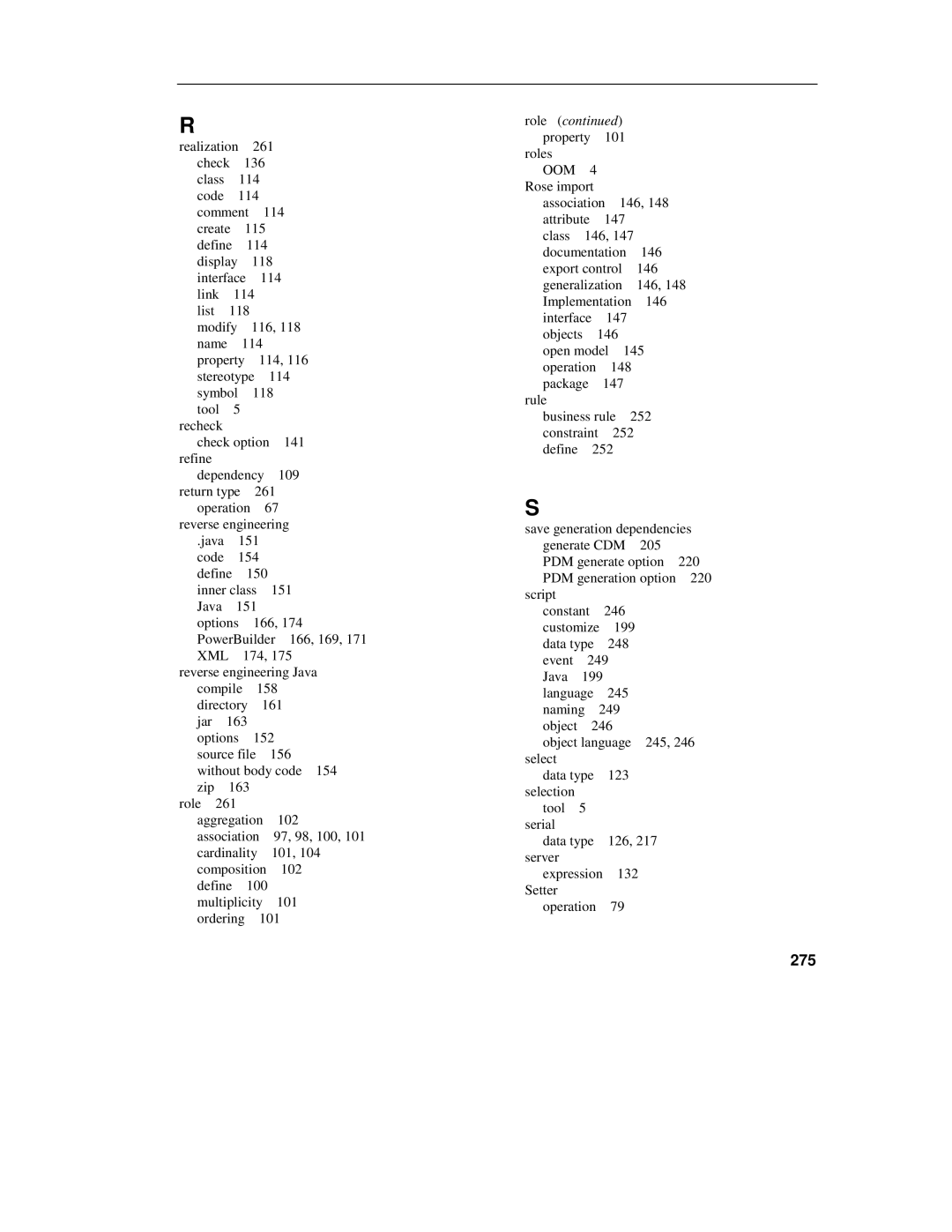 Sybase 7.5 manual 275, Role 