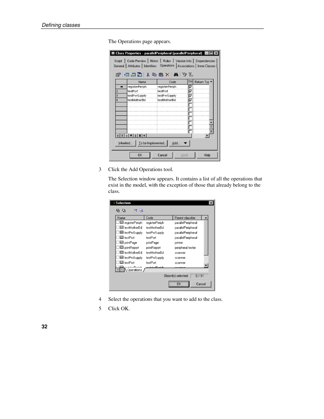 Sybase 7.5 manual Defining classes 