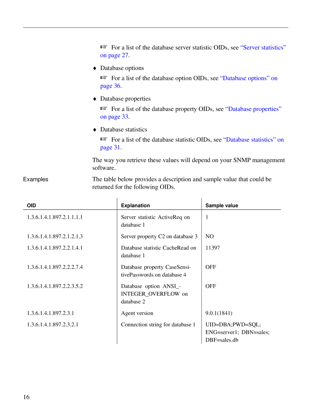 Sybase Adaptive Server Anywhere SNMP Extension Agent manual Software 