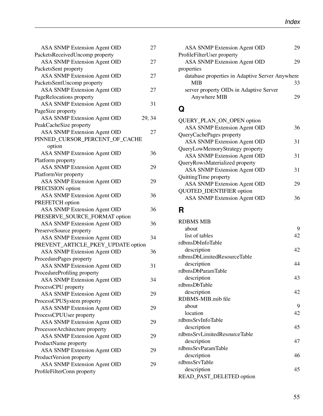 Sybase Adaptive Server Anywhere SNMP Extension Agent manual Pinnedcursorpercentofcache 