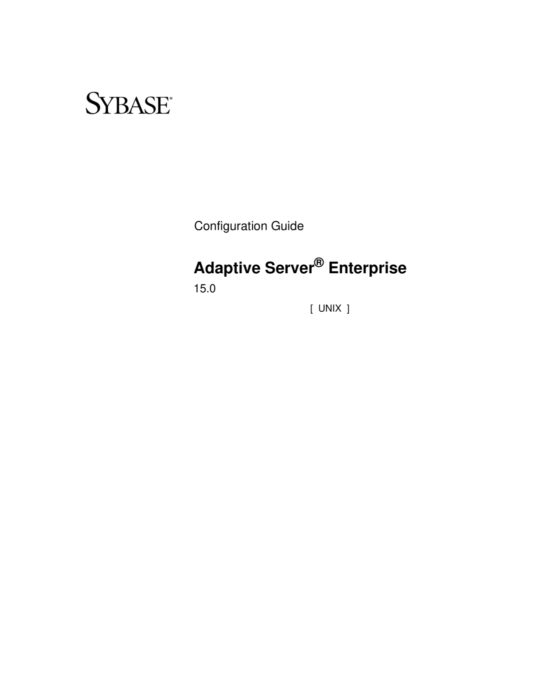 Sybase DC35823-01-1500-04 manual Adaptive Server Enterprise, 15.0 