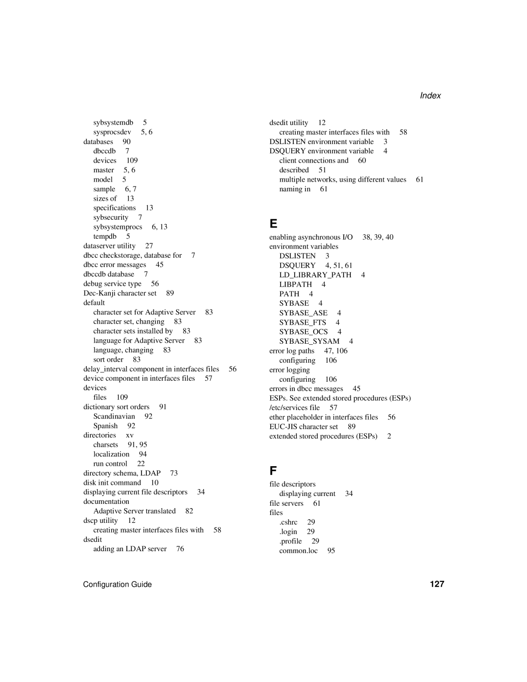 Sybase DC35823-01-1500-04 manual 127 