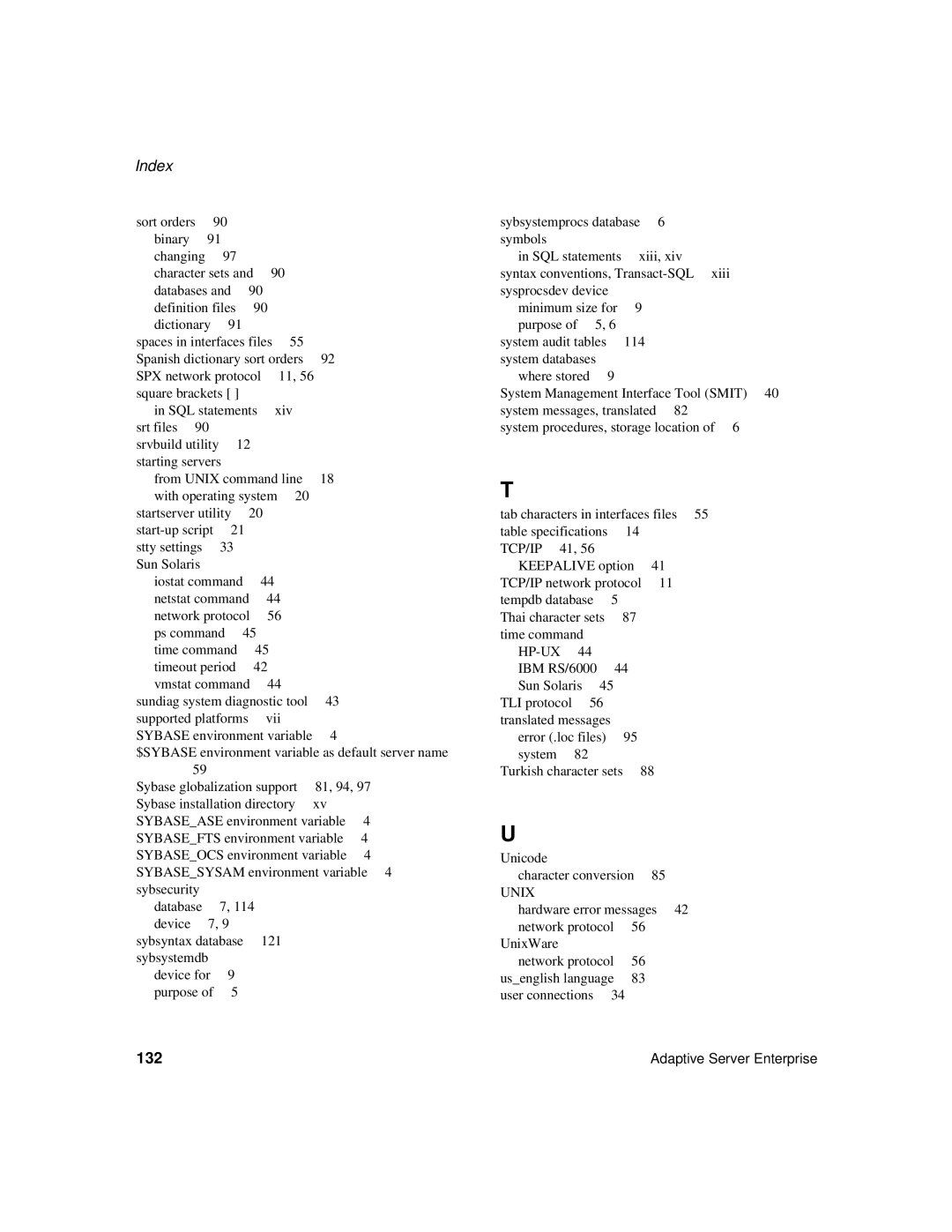 Sybase DC35823-01-1500-04 manual 132 