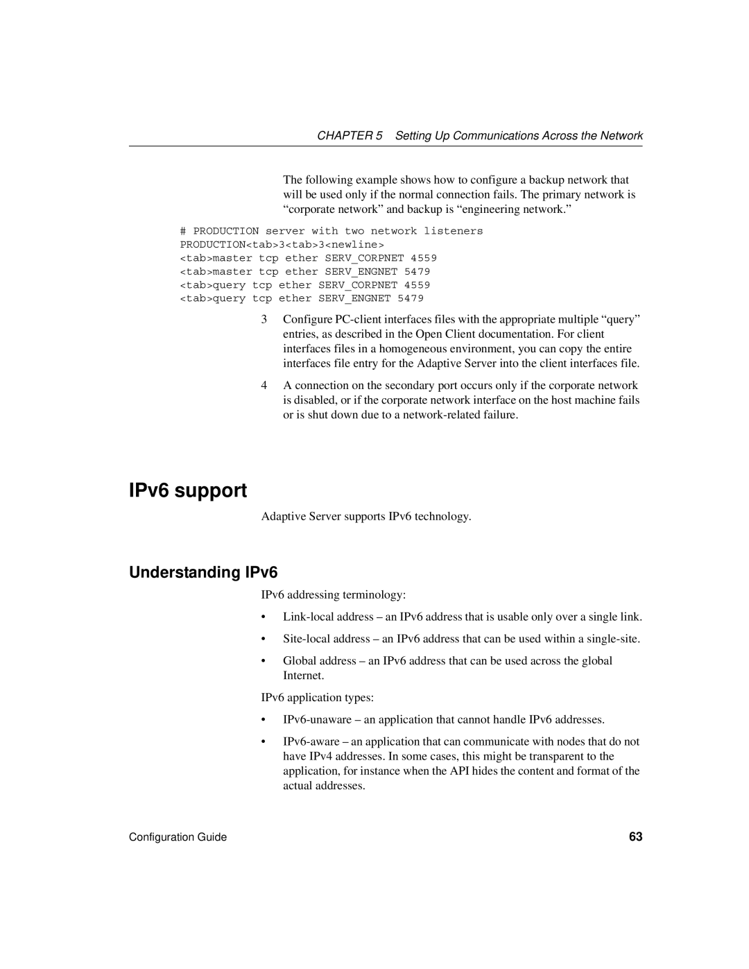 Sybase DC35823-01-1500-04 manual IPv6 support, Understanding IPv6, Adaptive Server supports IPv6 technology 