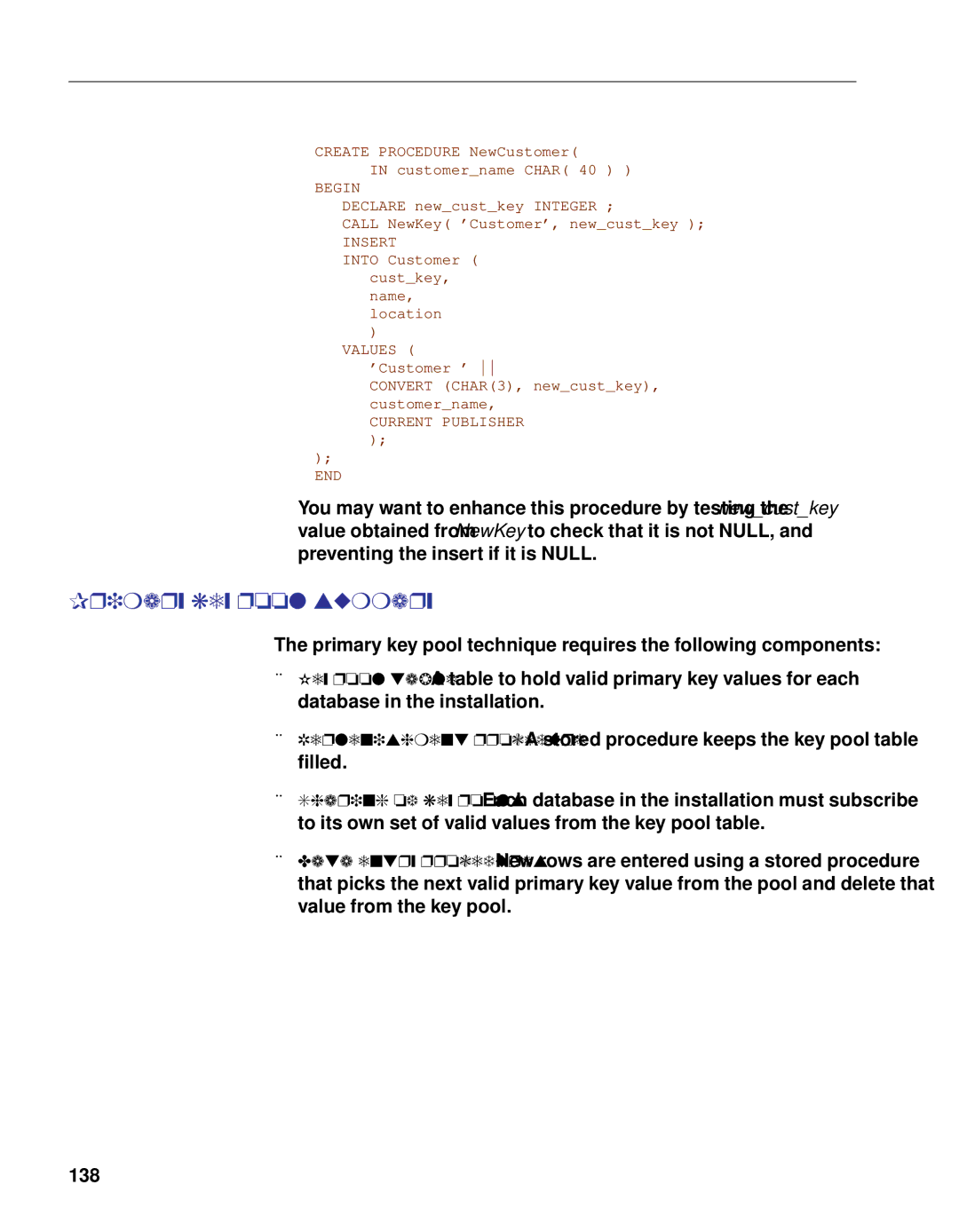 Sybase DC38133-01-0902-01 manual Primary key pool summary, Insert 