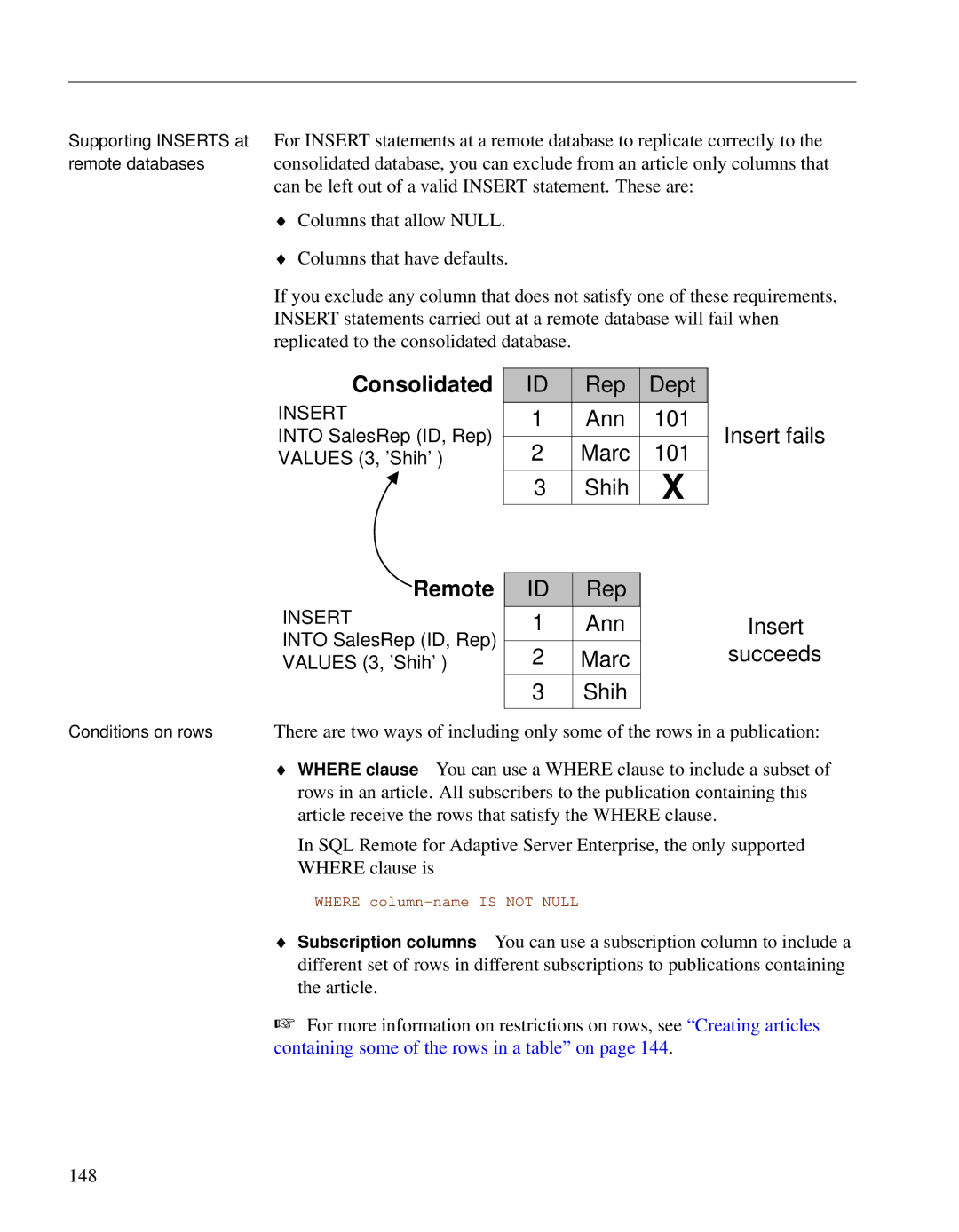 Sybase DC38133-01-0902-01 manual Insert Succeeds 