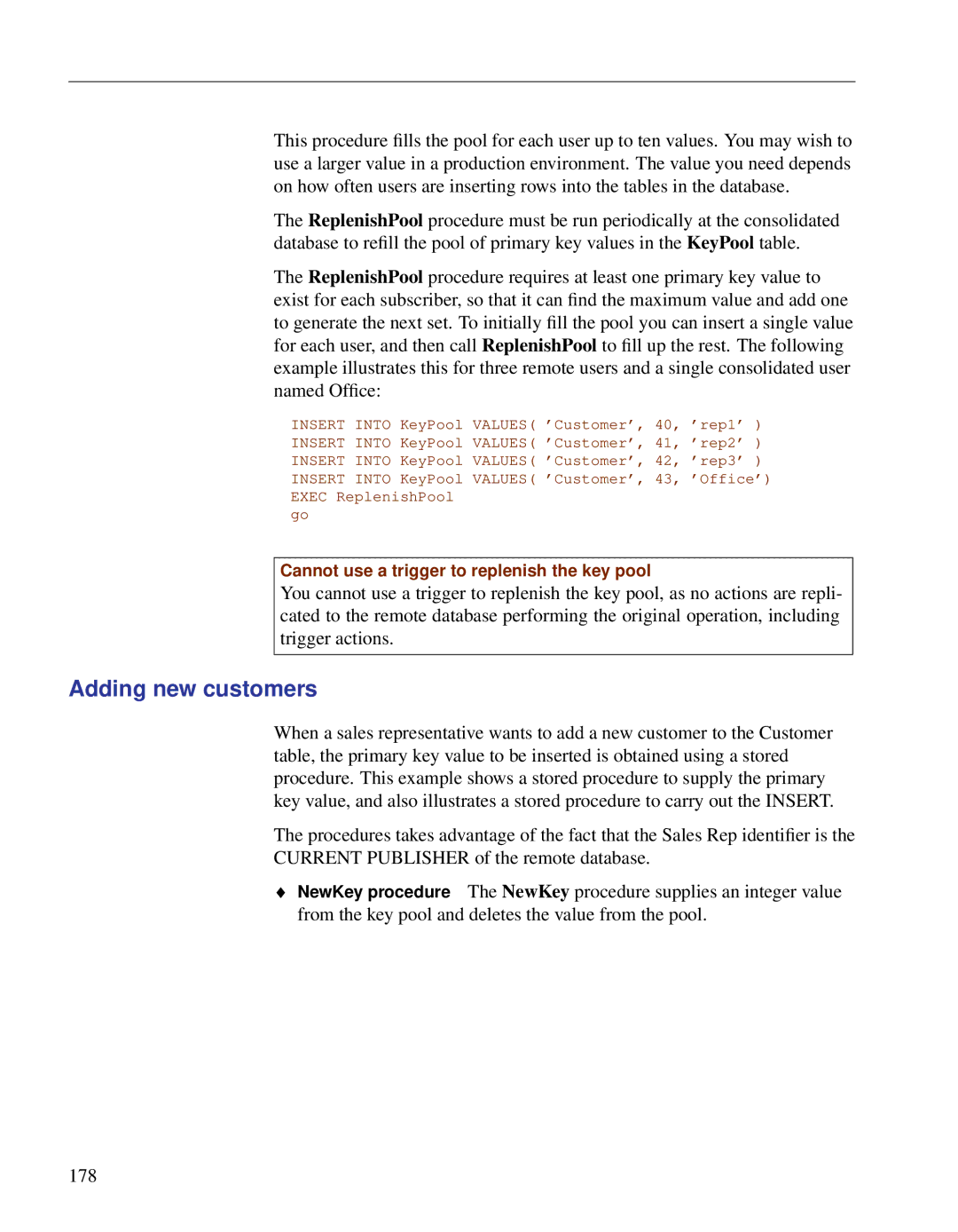 Sybase DC38133-01-0902-01 manual Adding new customers 