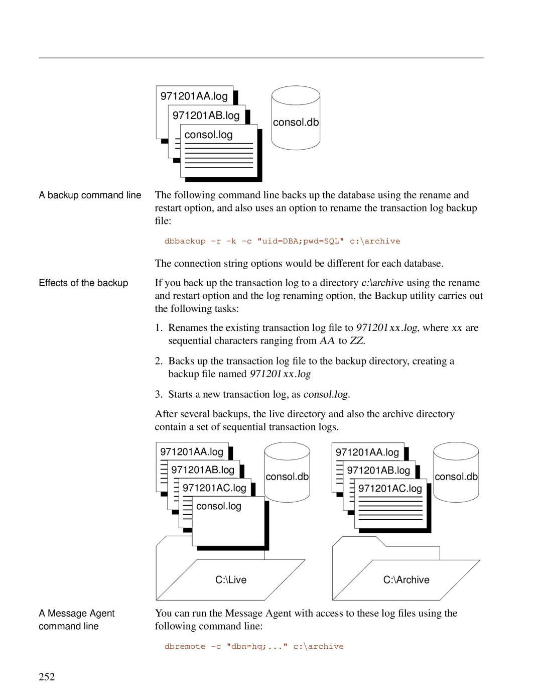 Sybase DC38133-01-0902-01 manual 252 