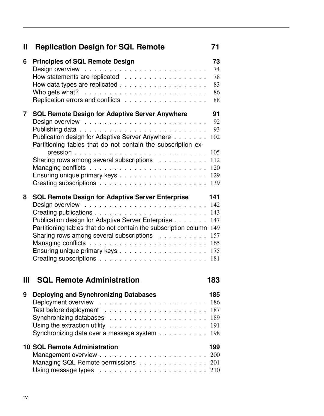 Sybase DC38133-01-0902-01 manual Principles of SQL Remote Design, SQL Remote Design for Adaptive Server Anywhere 