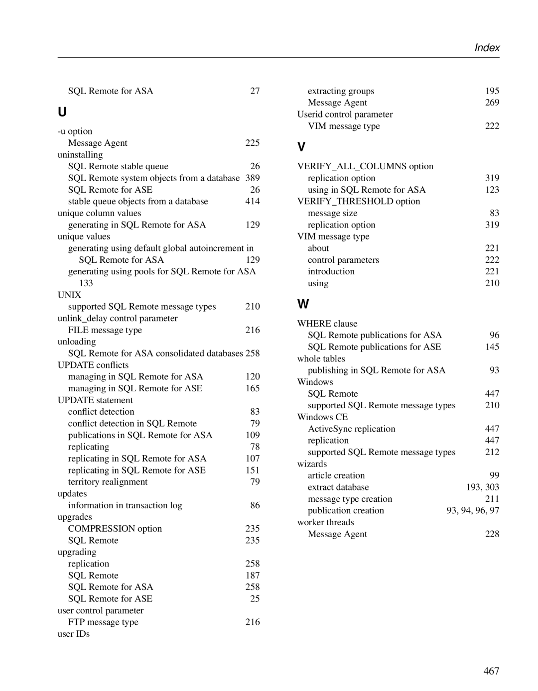 Sybase DC38133-01-0902-01 manual 467, Unix 