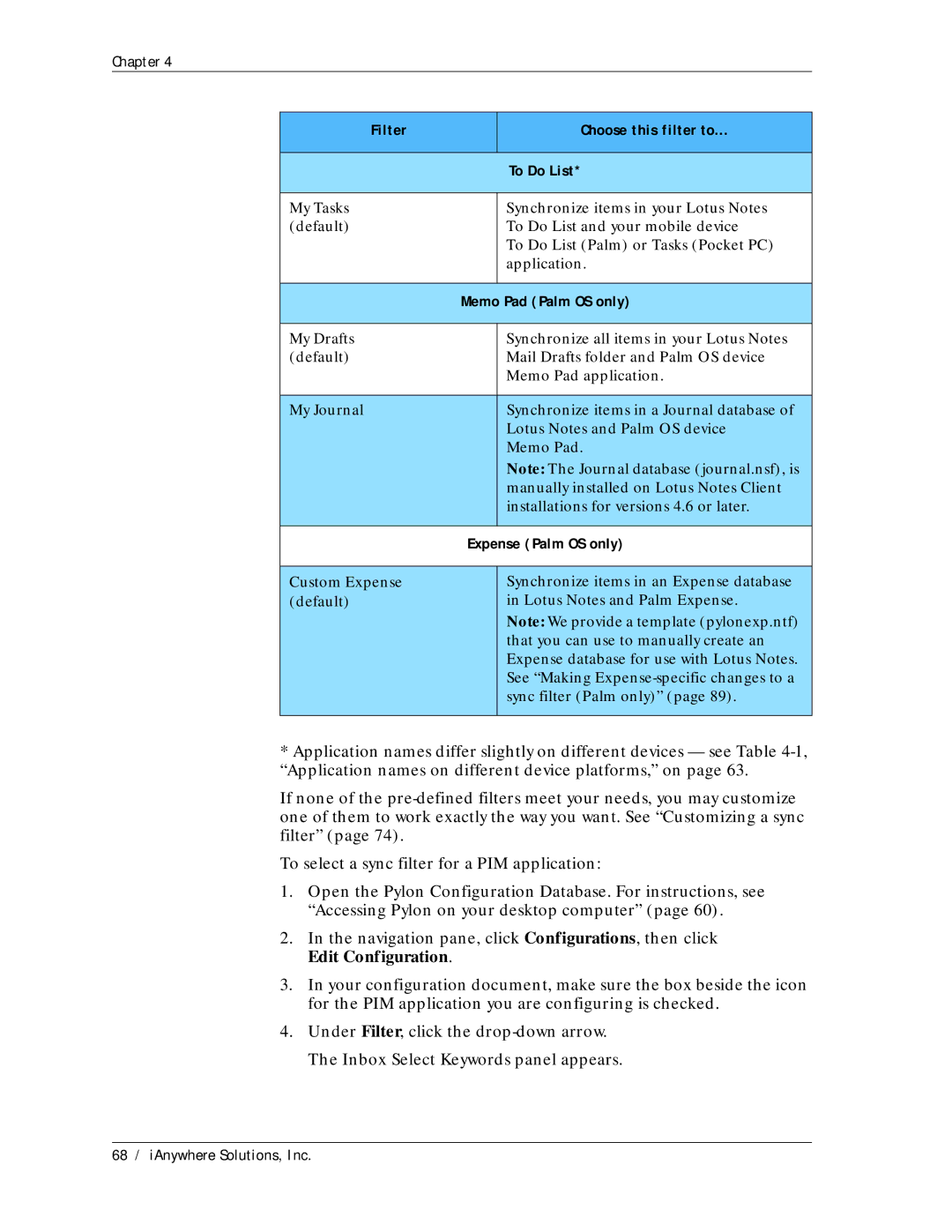 Sybase Desktop manual 68 / iAnywhere Solutions, Inc 