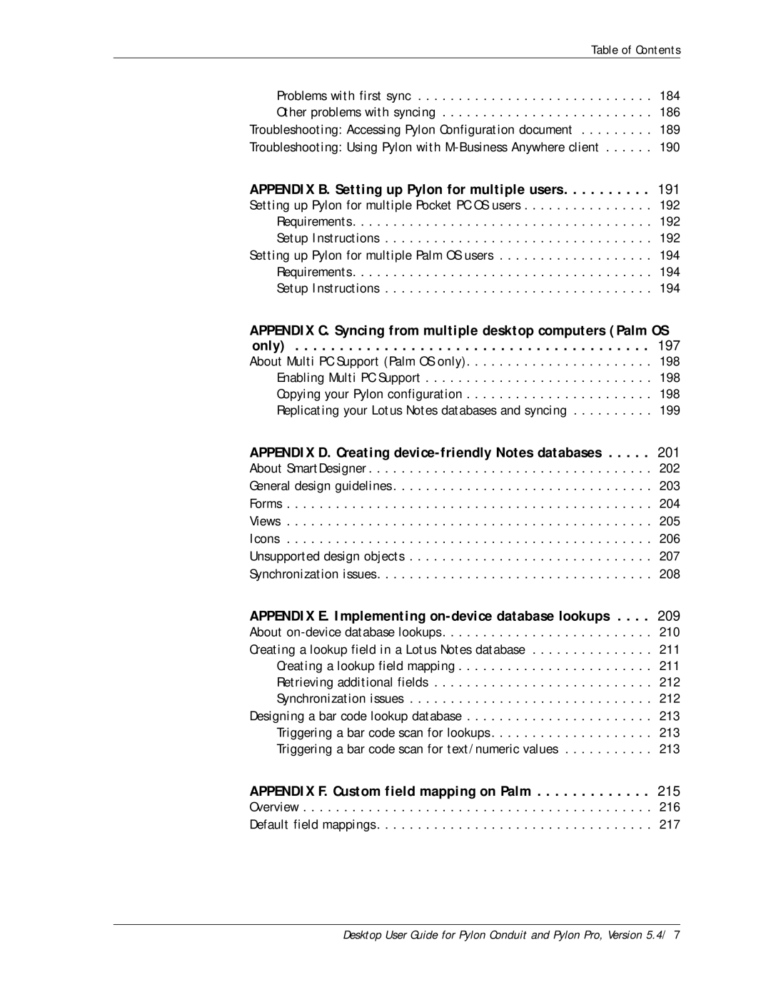 Sybase Desktop manual Appendix B. Setting up Pylon for multiple users, Overview Default field mappings 