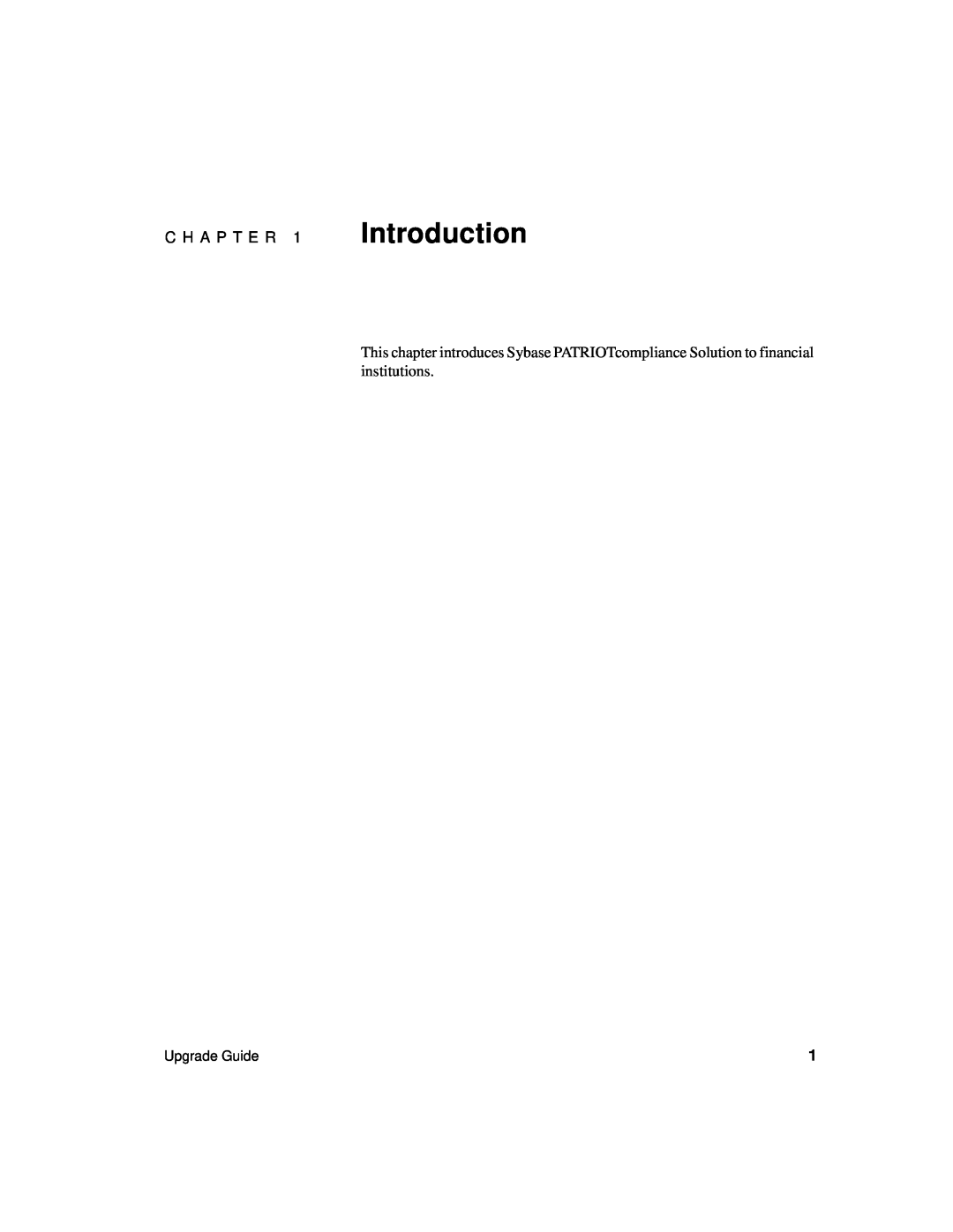 Sybase Version 2.2 manual Introduction, C H A P T E R 